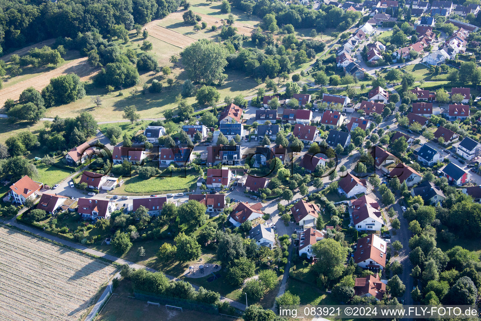 District Hohenwettersbach in Karlsruhe in the state Baden-Wuerttemberg, Germany