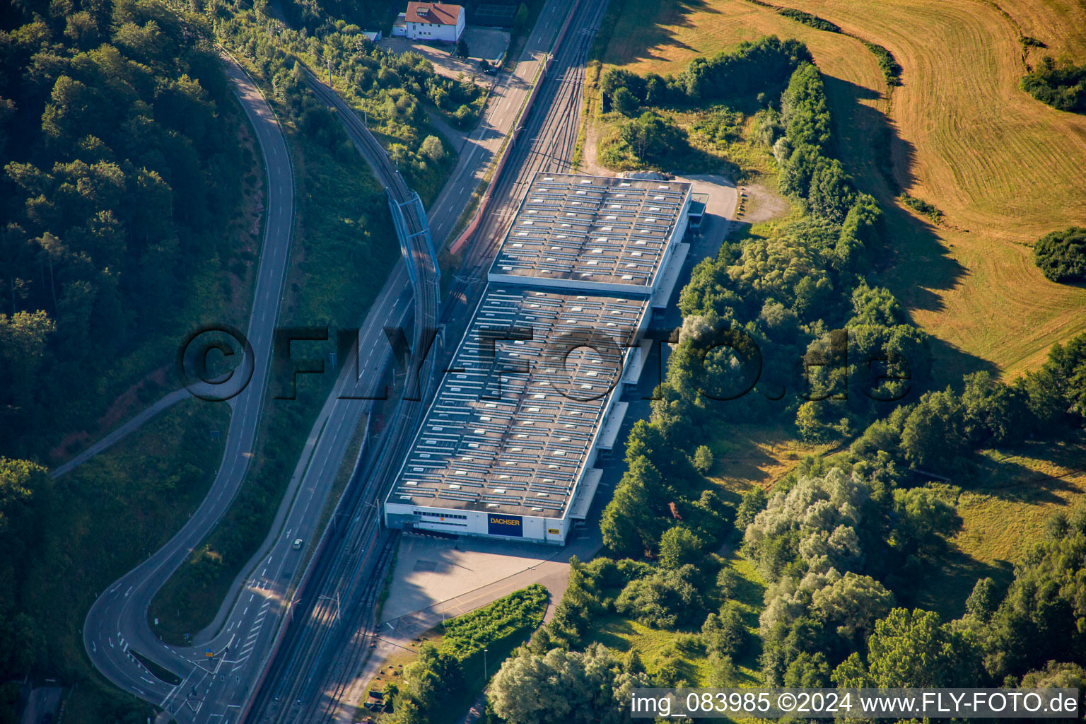 Dachser warehouse in the district Busenbach in Waldbronn in the state Baden-Wuerttemberg, Germany