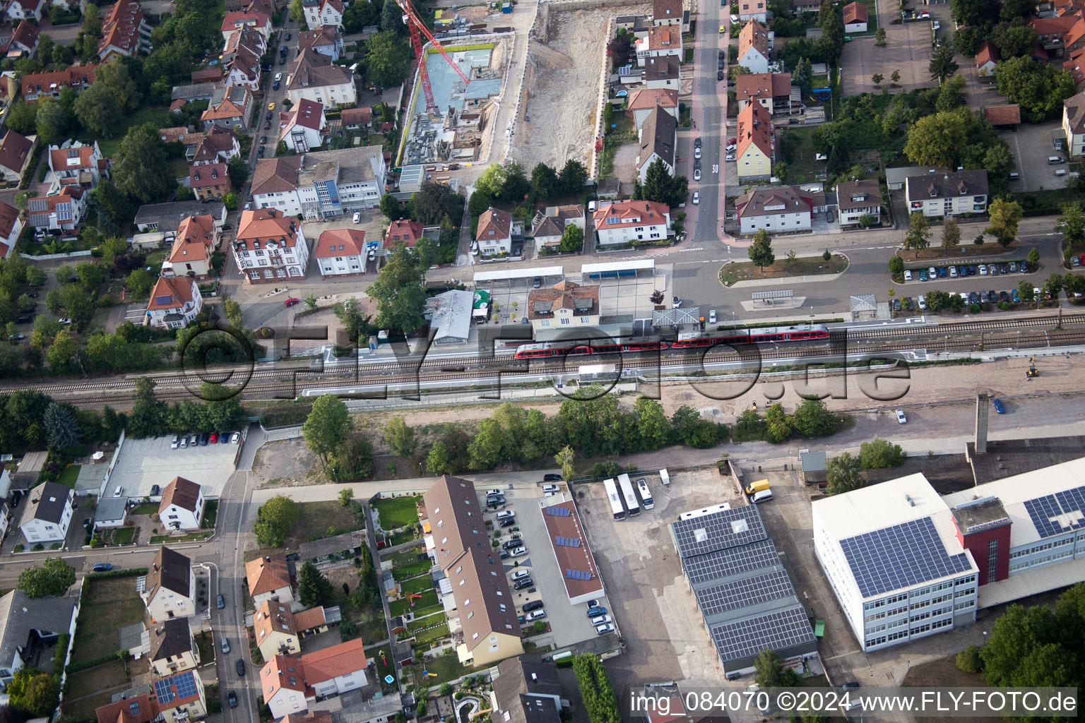 New development area "In the city centre" between Bismarck- and Gartenstr in Kandel in the state Rhineland-Palatinate, Germany