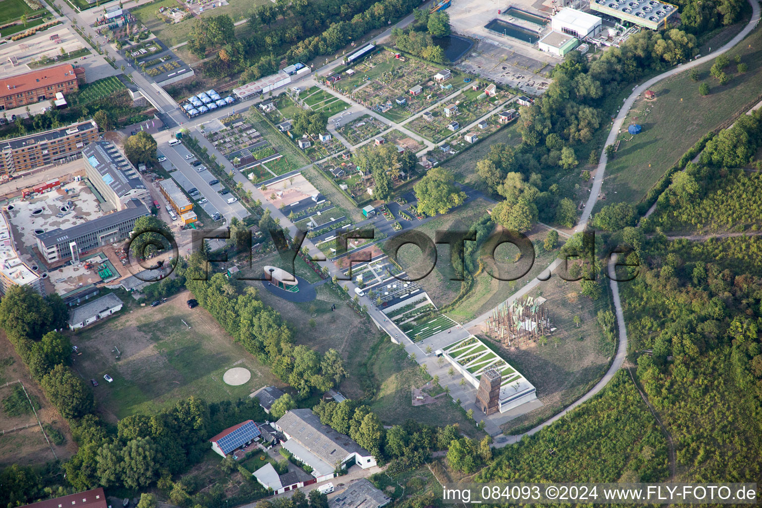 State Garden Show 2015 in Landau in der Pfalz in the state Rhineland-Palatinate, Germany out of the air