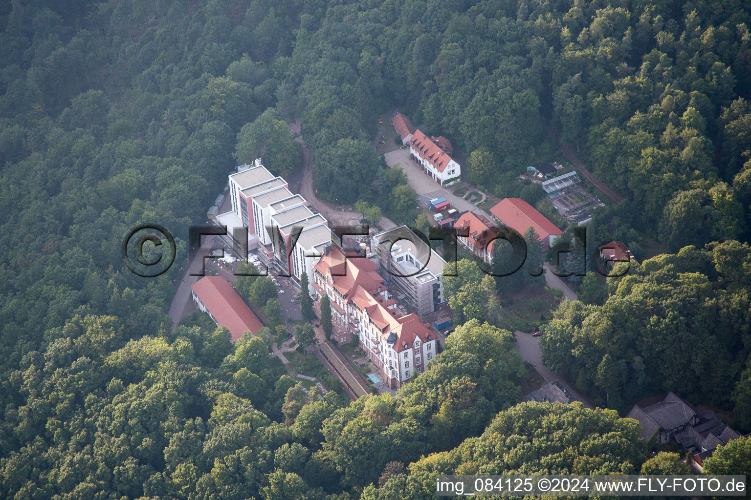 Hospital grounds of the rehabilitation center in Eusserthal in the state Rhineland-Palatinate, Germany