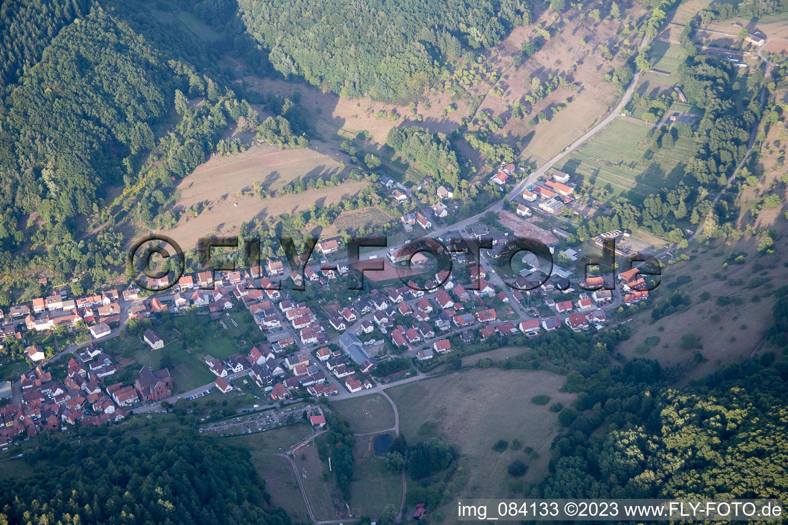 Eußerthal in the state Rhineland-Palatinate, Germany out of the air
