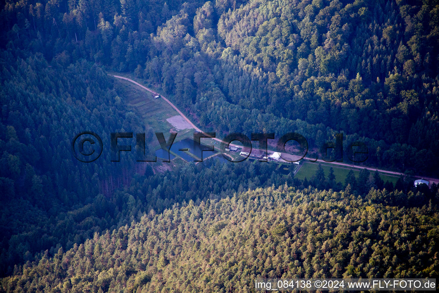 Trout farming in Eußerthal in the state Rhineland-Palatinate, Germany