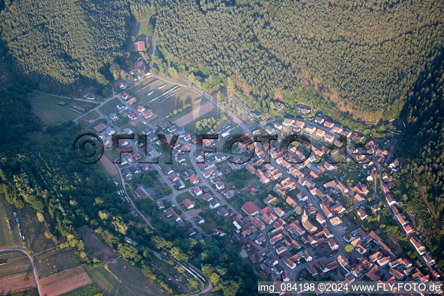 Vorderweidenthal in the state Rhineland-Palatinate, Germany out of the air