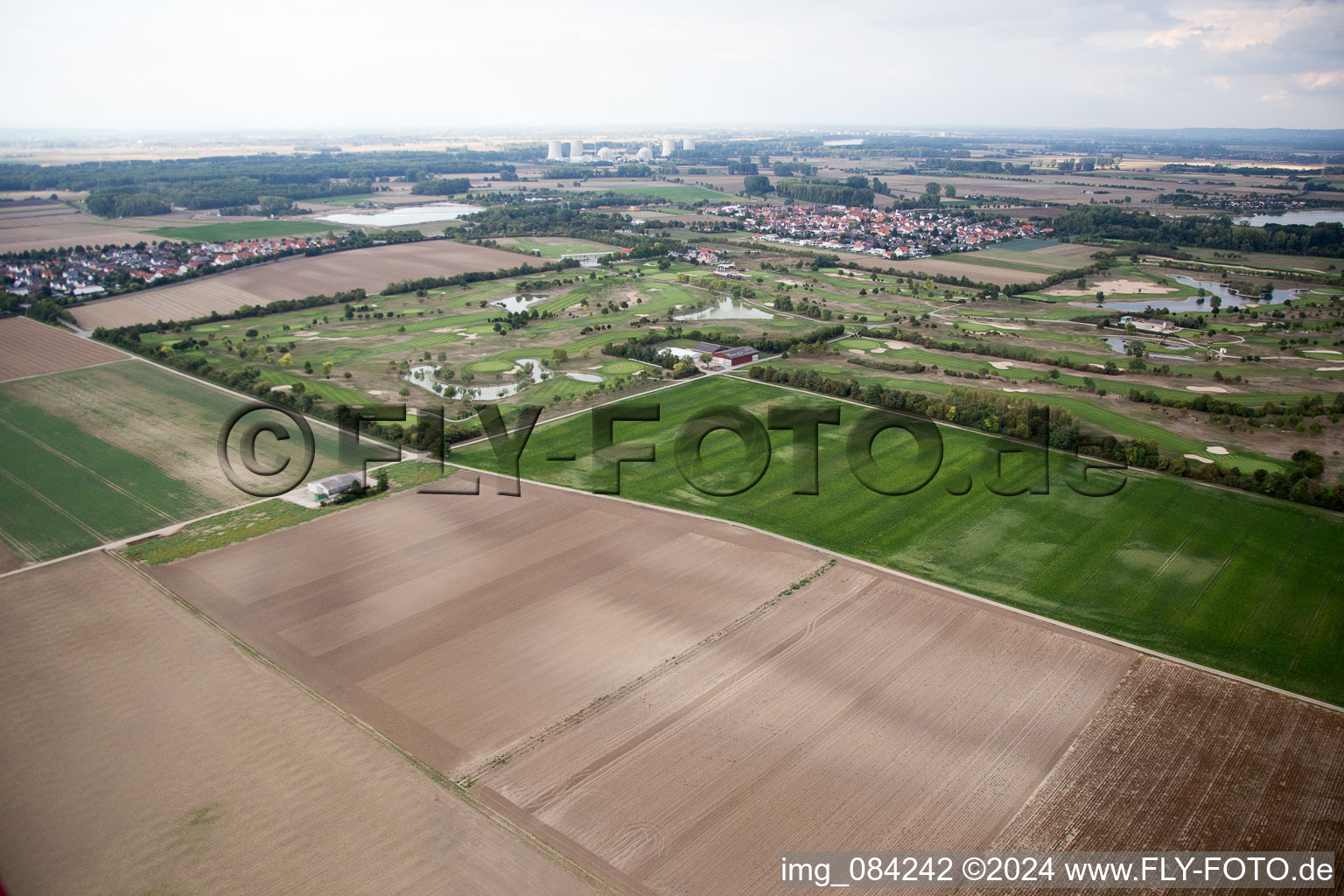 Grounds of the Golf course at Golfpark Biblis-Wattenheim *****GOLF absolute in Wattenheim in the state Hesse, Germany from above