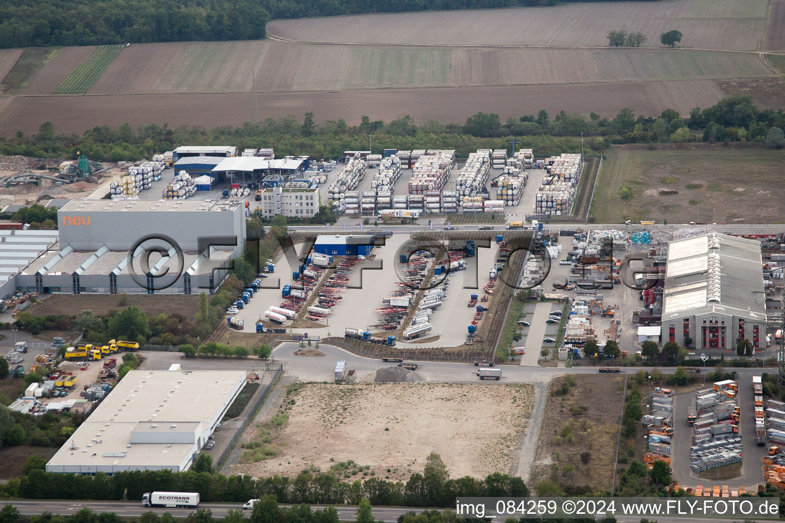 Warehouses and forwarding building Kube & Kubenz in Worms in the state Rhineland-Palatinate, Germany