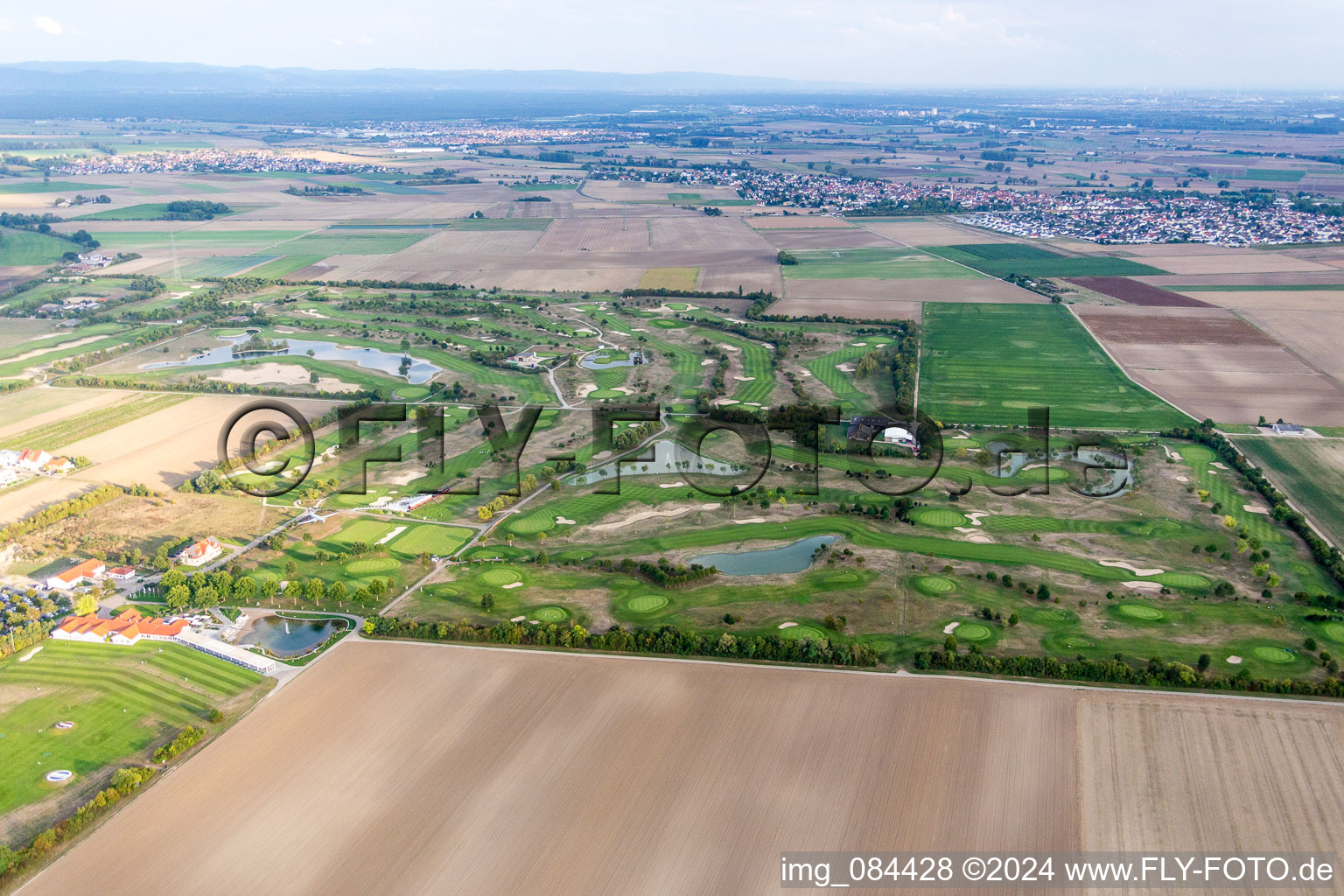 Grounds of the Golf course at Golfpark Biblis-Wattenheim *****GOLF absolute in Wattenheim in the state Hesse, Germany viewn from the air