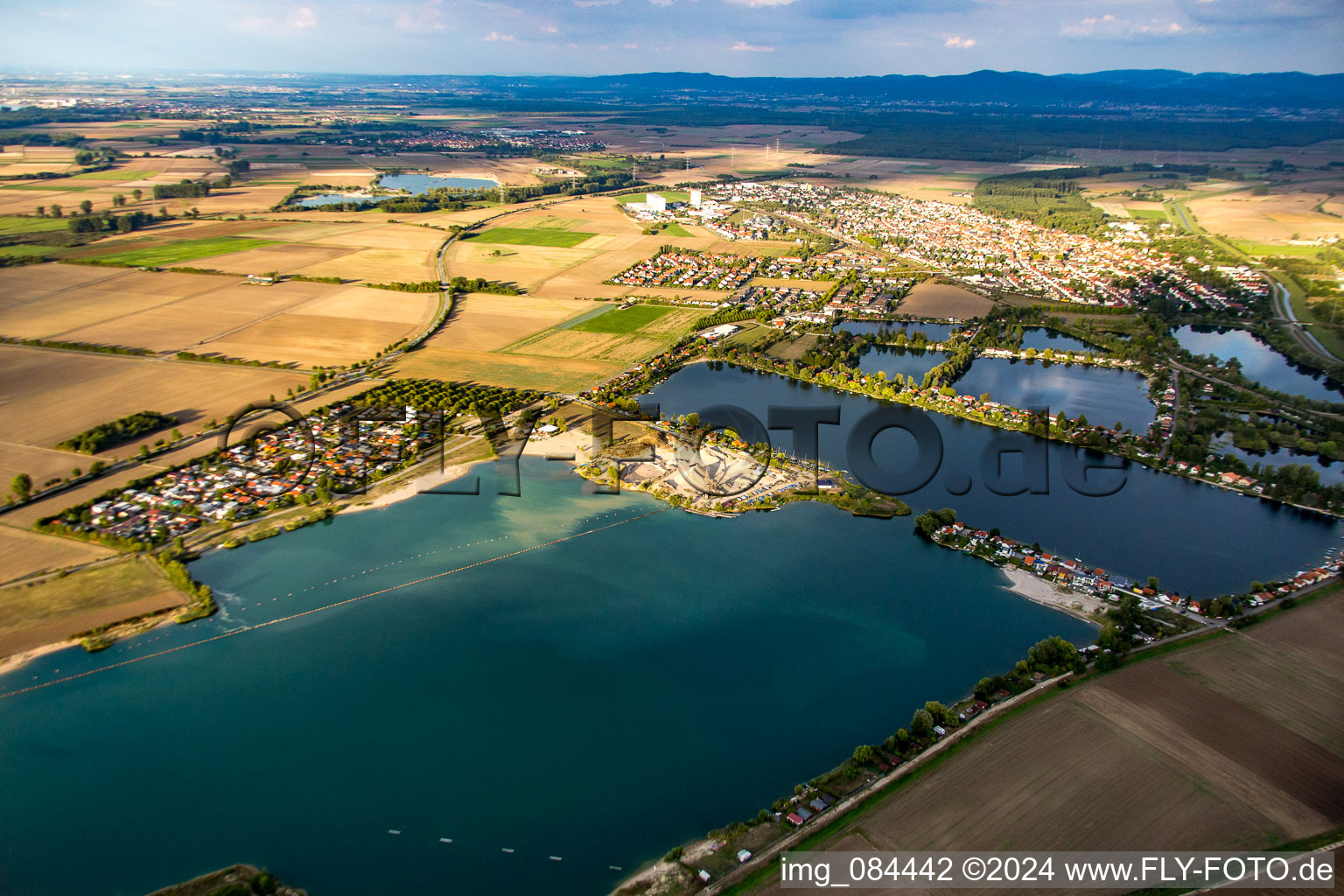 Sailing club Biblis eV at Riedsee in Biblis in the state Hesse, Germany