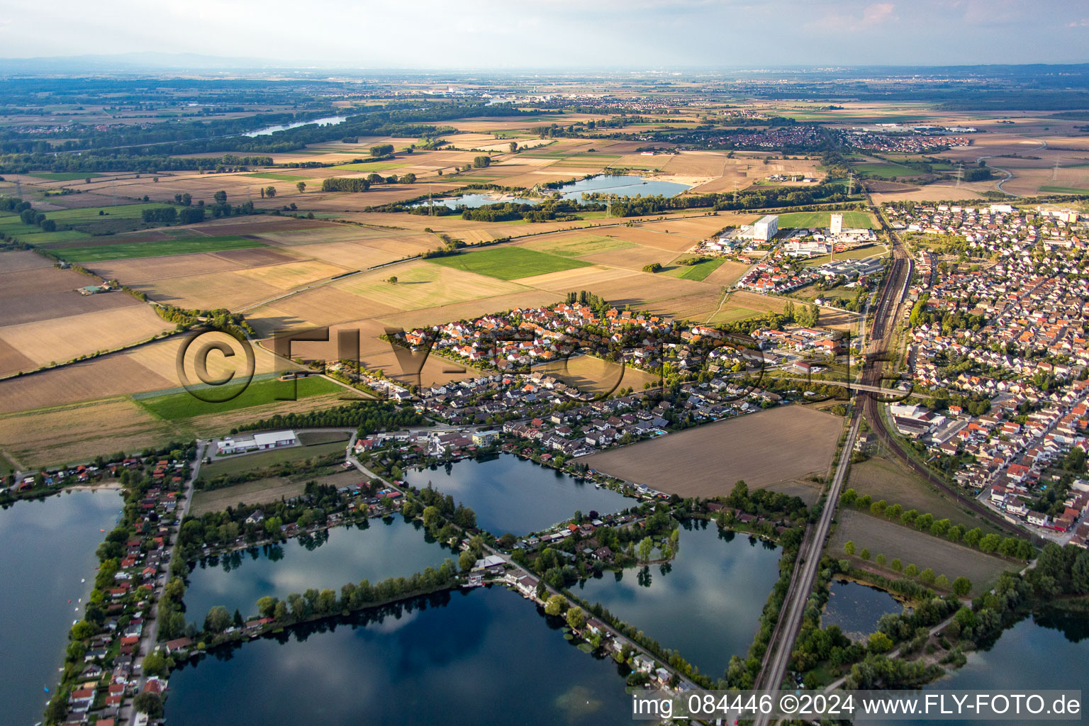 Biblis in the state Hesse, Germany out of the air