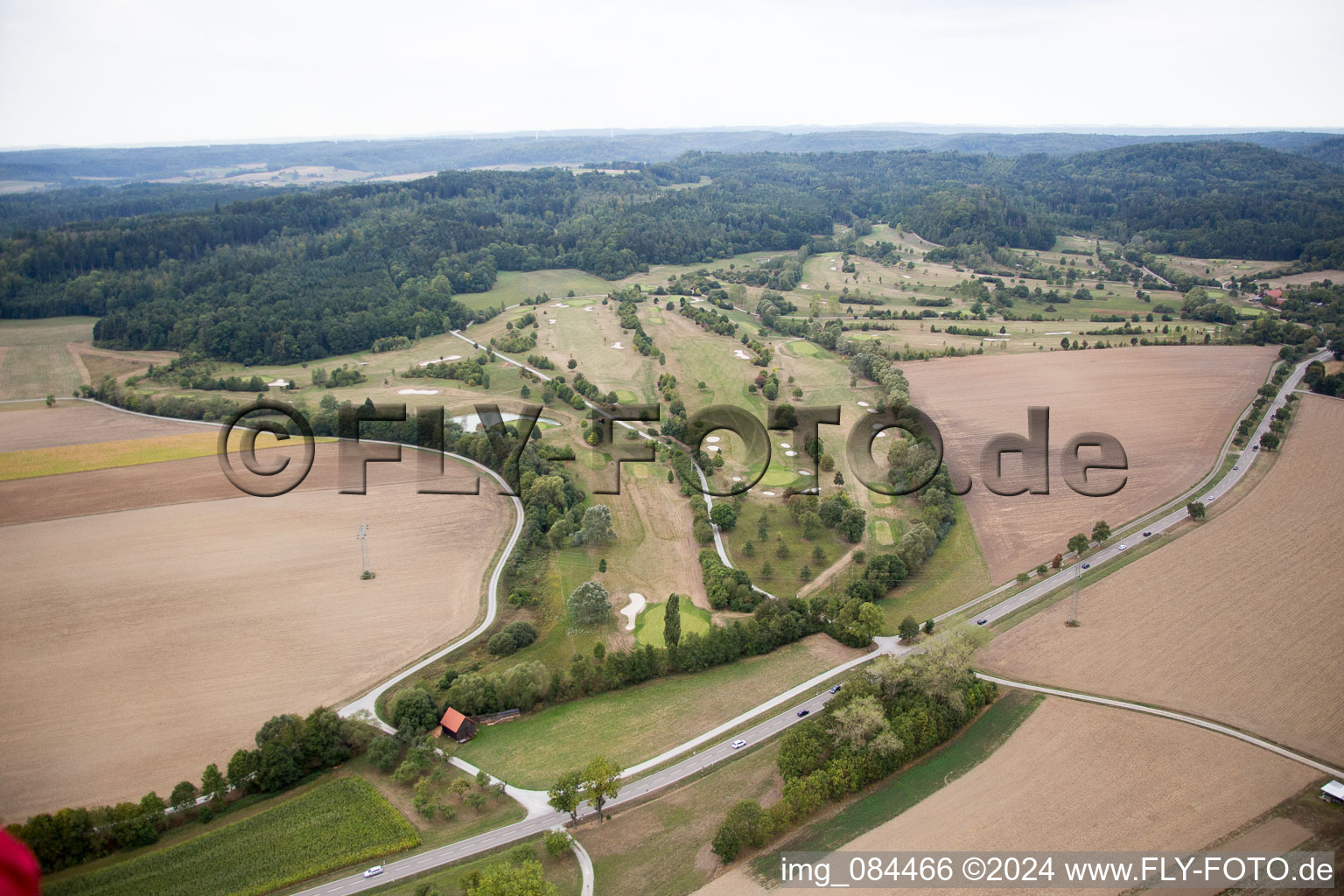 Grounds of the Golf course at Schaebisch Hall in the district Sulzdorf in Schwaebisch Hall in the state Baden-Wurttemberg