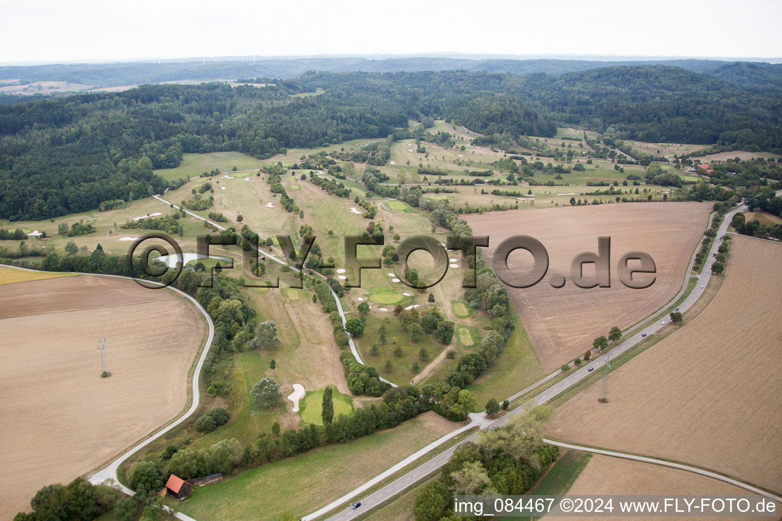 Golf club grounds Schwäbisch Hall in the district Dörrenzimmern in Schwäbisch Hall in the state Baden-Wuerttemberg, Germany