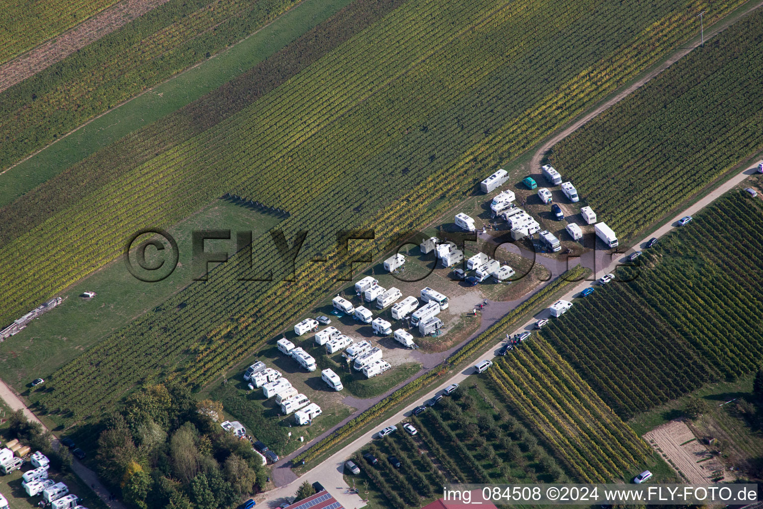 Aerial view of Dierbach in the state Rhineland-Palatinate, Germany