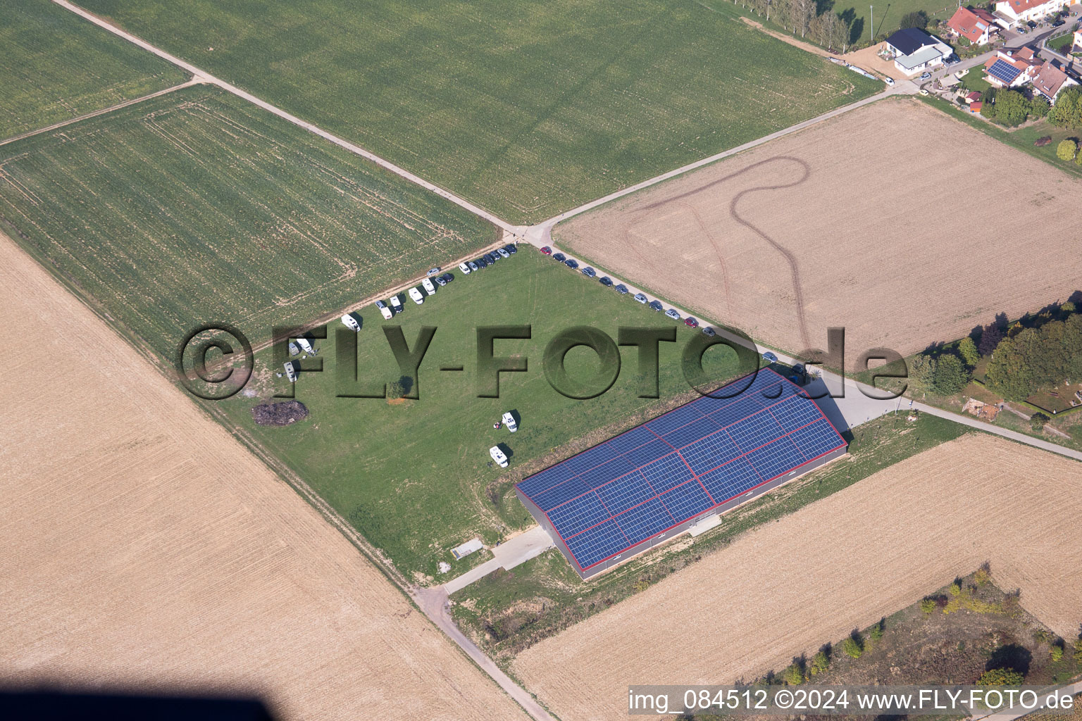 Dierbach in the state Rhineland-Palatinate, Germany out of the air