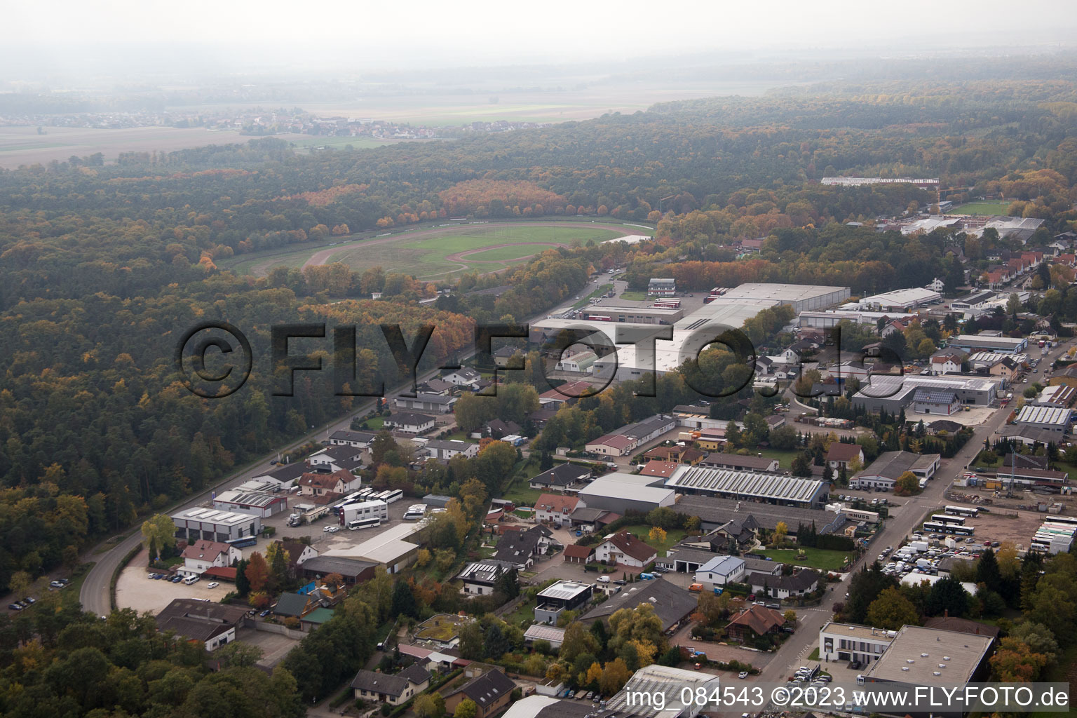 Industrial area O in the district Herxheim in Herxheim bei Landau in the state Rhineland-Palatinate, Germany