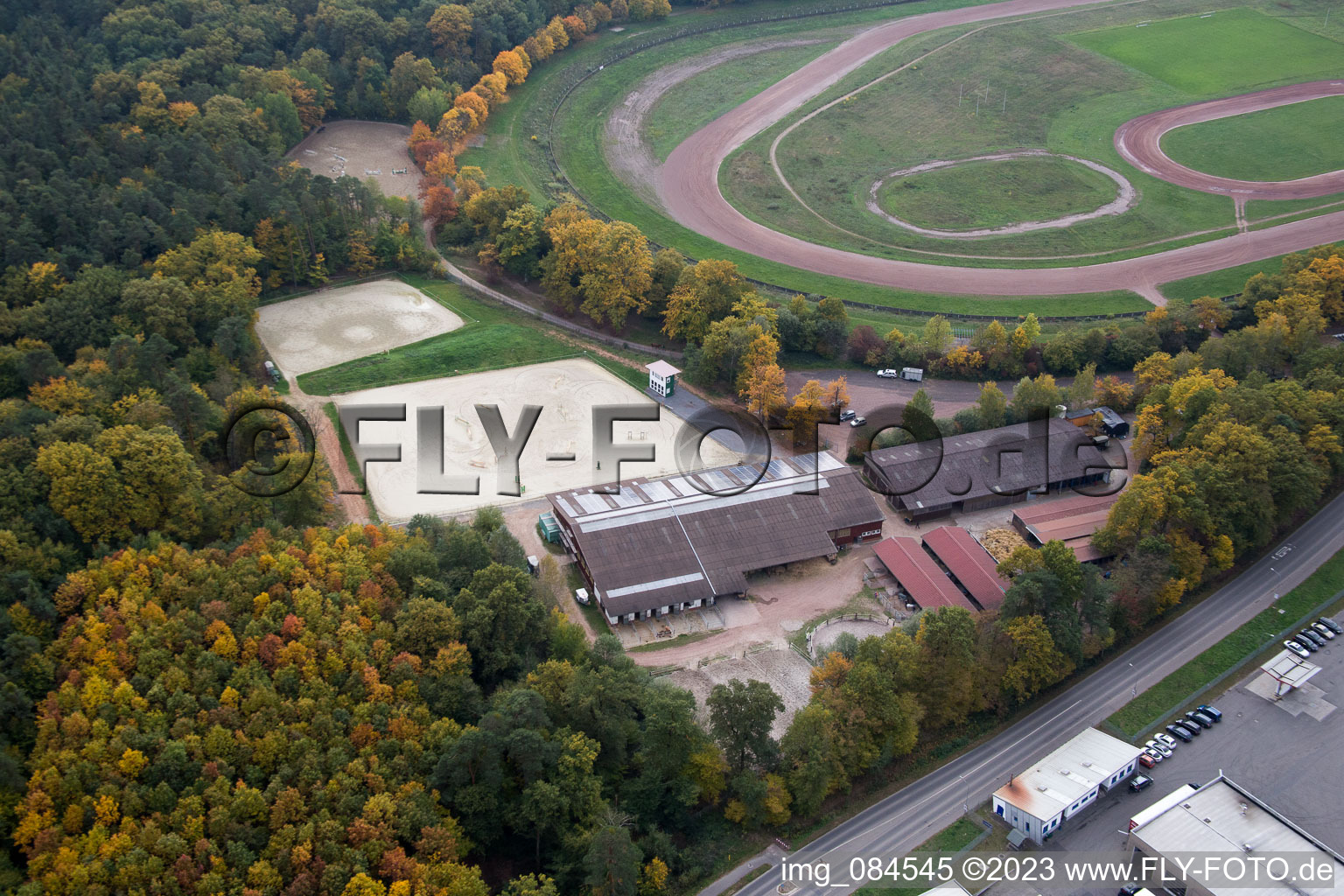 District Herxheim in Herxheim bei Landau in the state Rhineland-Palatinate, Germany from the plane