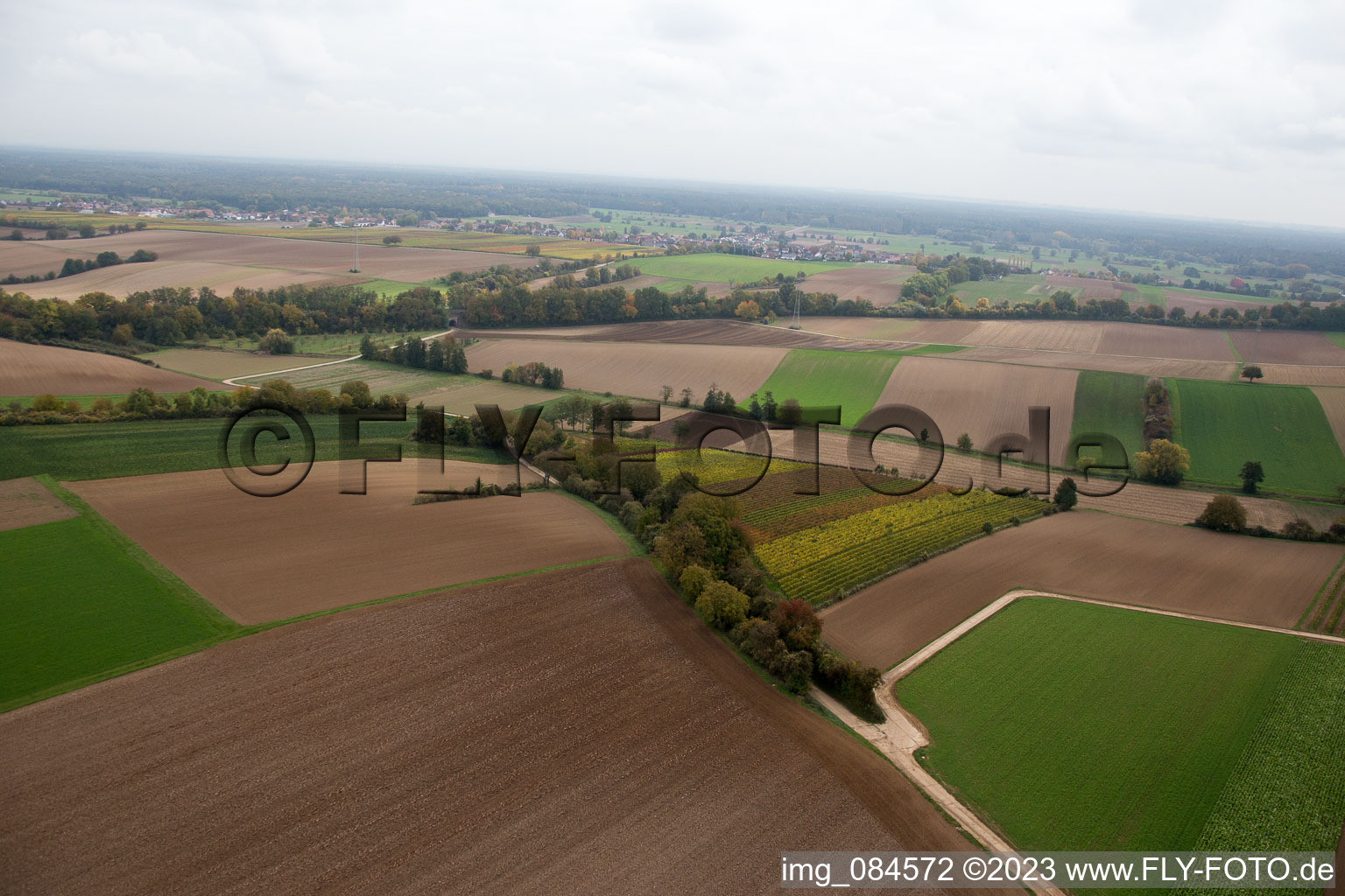 Winden in the state Rhineland-Palatinate, Germany viewn from the air