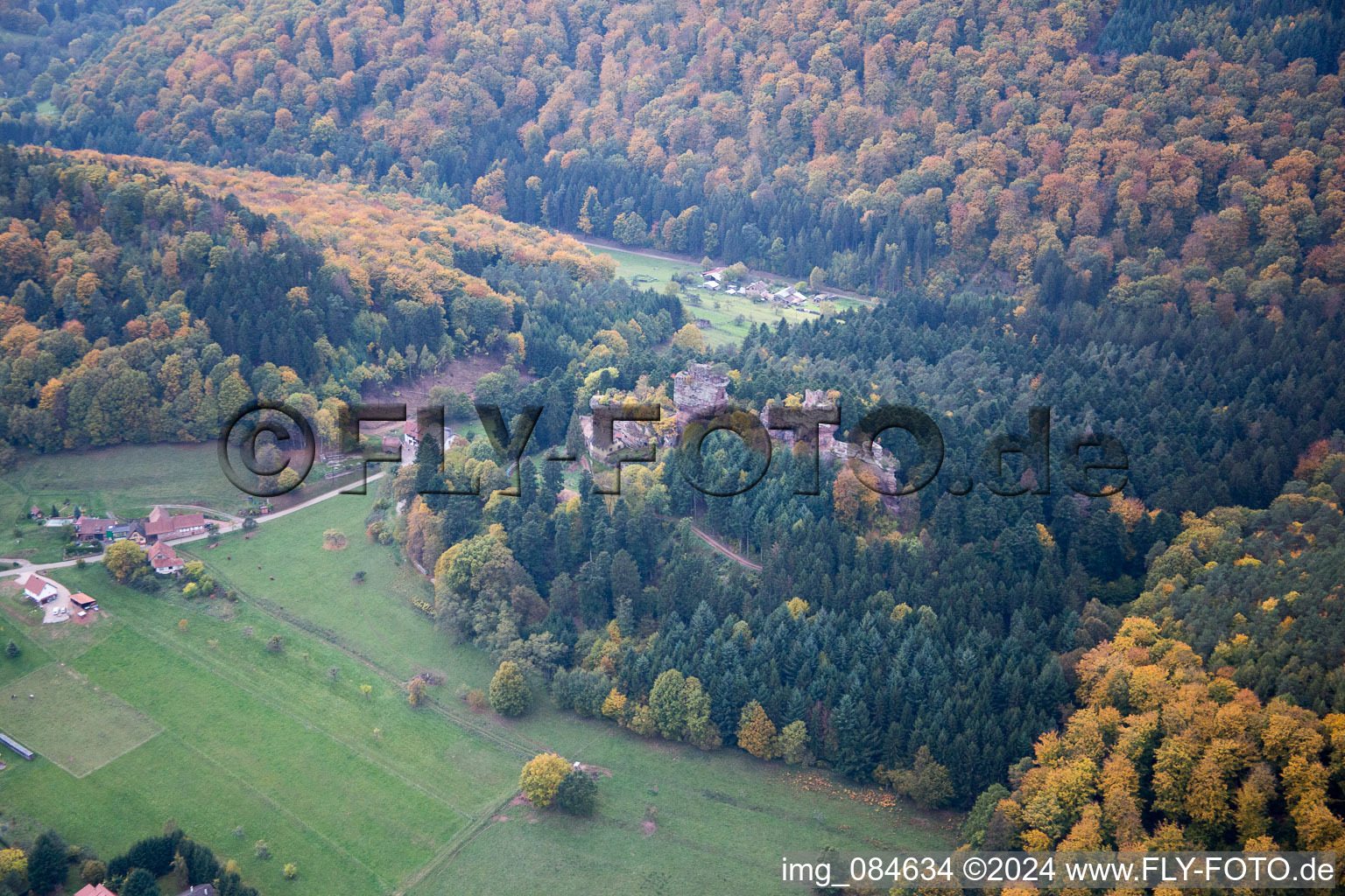 Windstein in the state Bas-Rhin, France out of the air