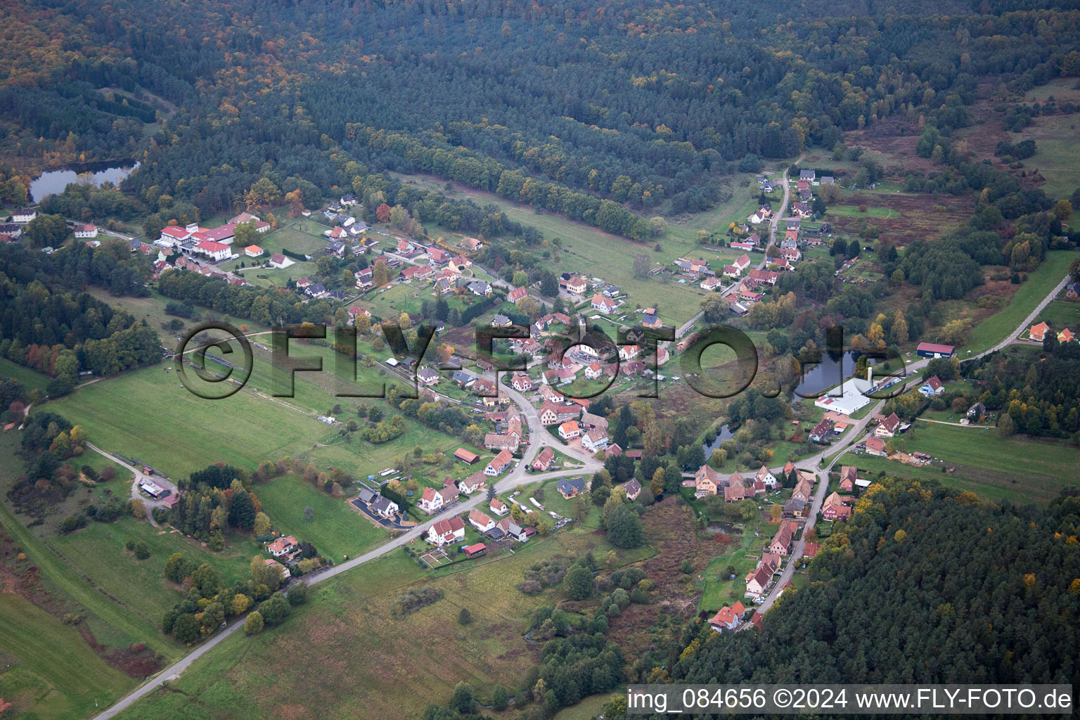 Dambach in the state Bas-Rhin, France out of the air