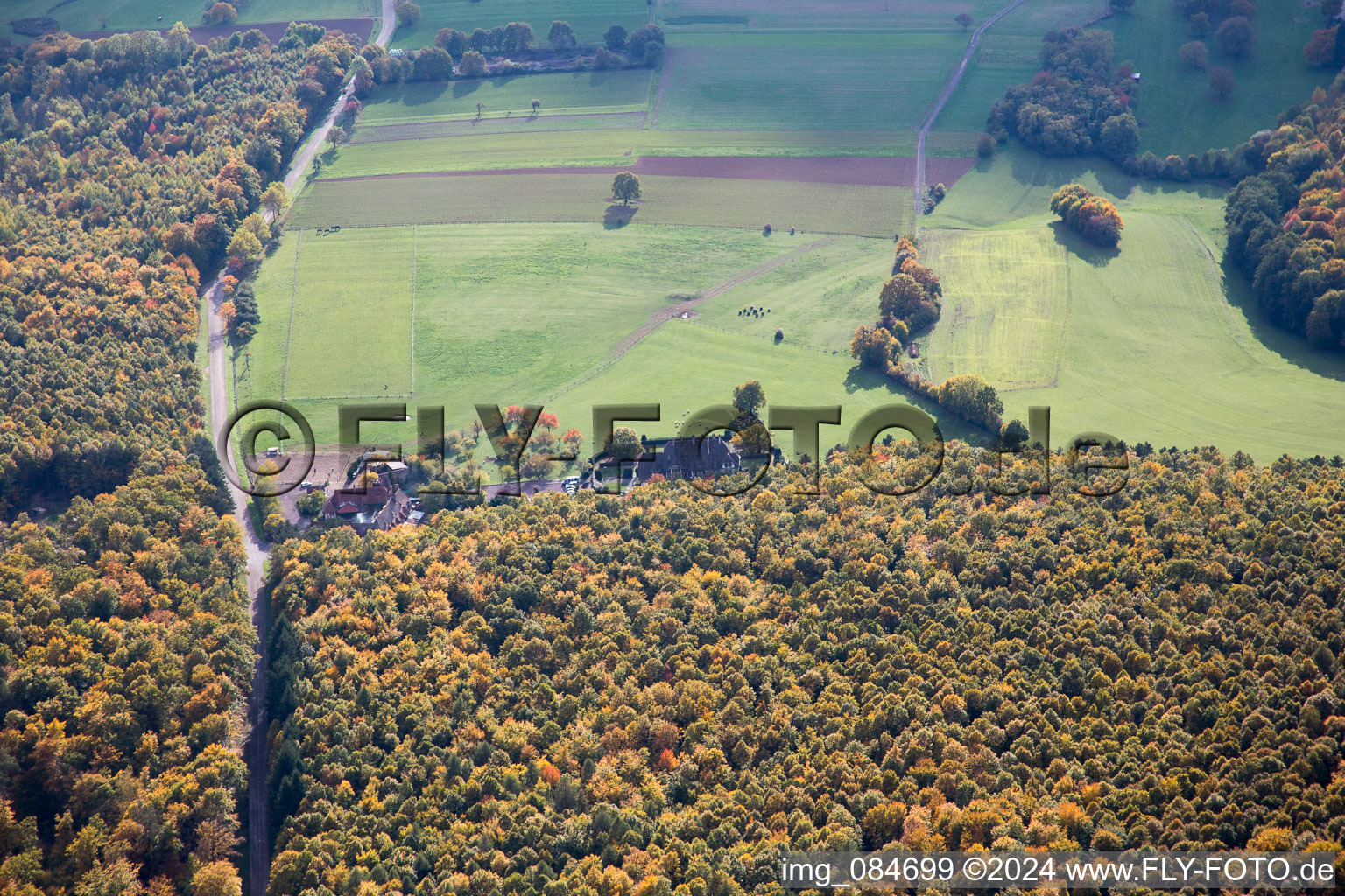 Nehwiller-près-Wœrth in the state Bas-Rhin, France out of the air