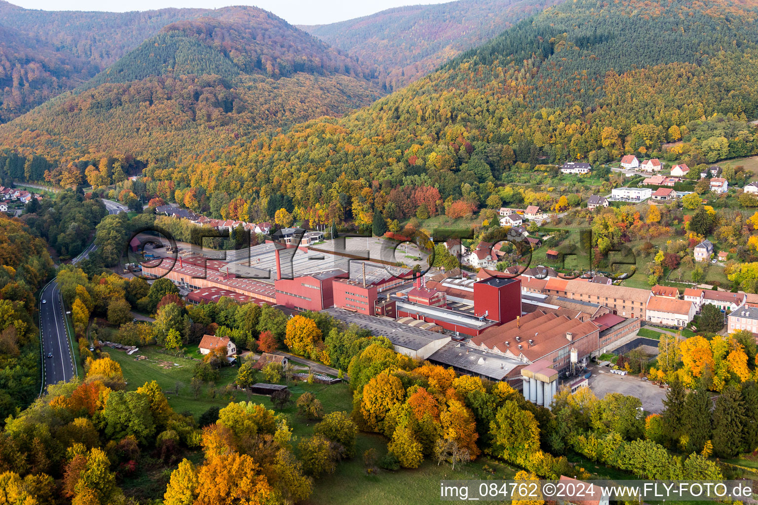 Building and production halls on the premises of the Foundry NIEDERBRONN in Niederbronn-les-Bains in Grand Est, France