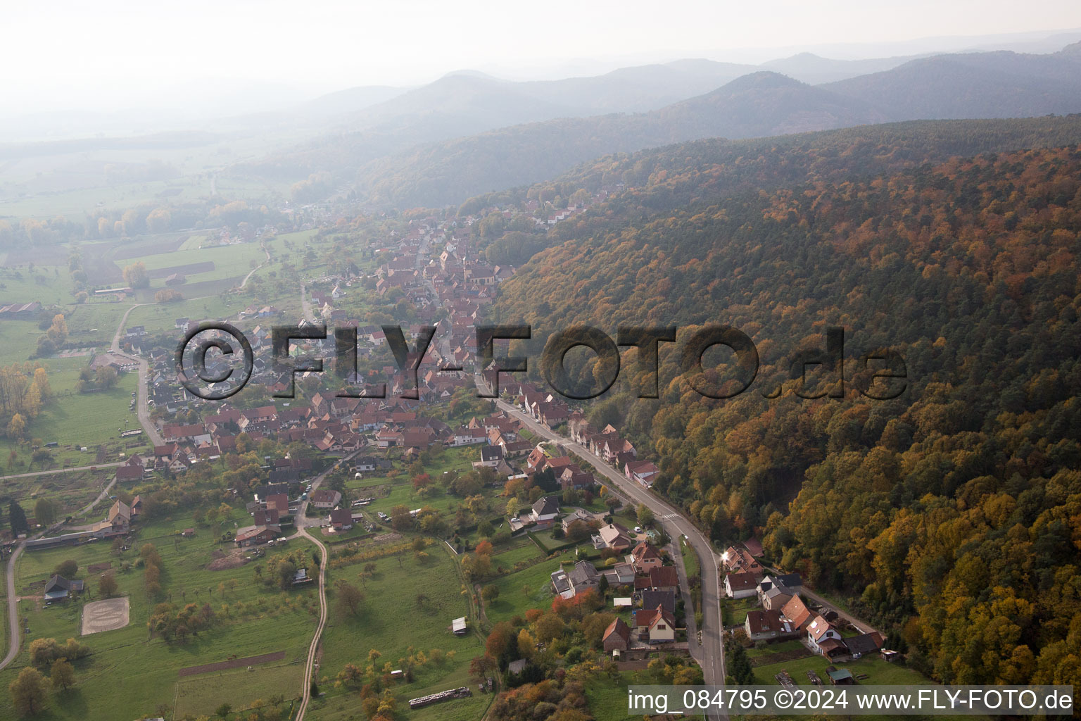 Offwiller in the state Bas-Rhin, France