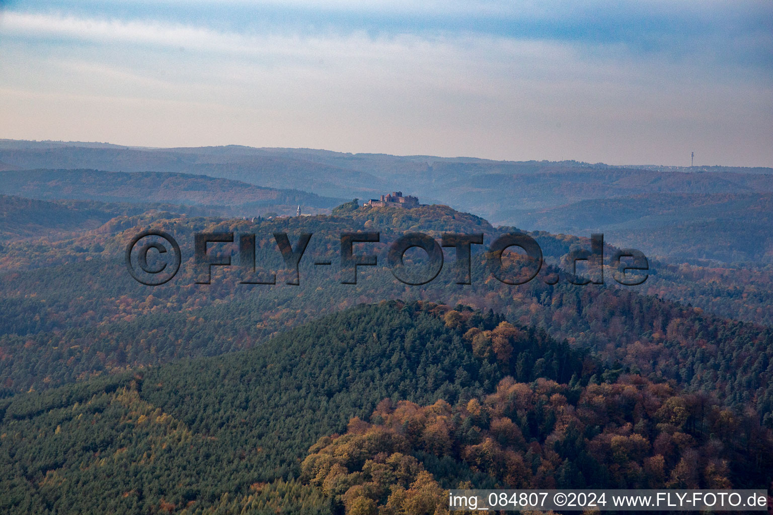 Aerial photograpy of Rothbach in the state Bas-Rhin, France