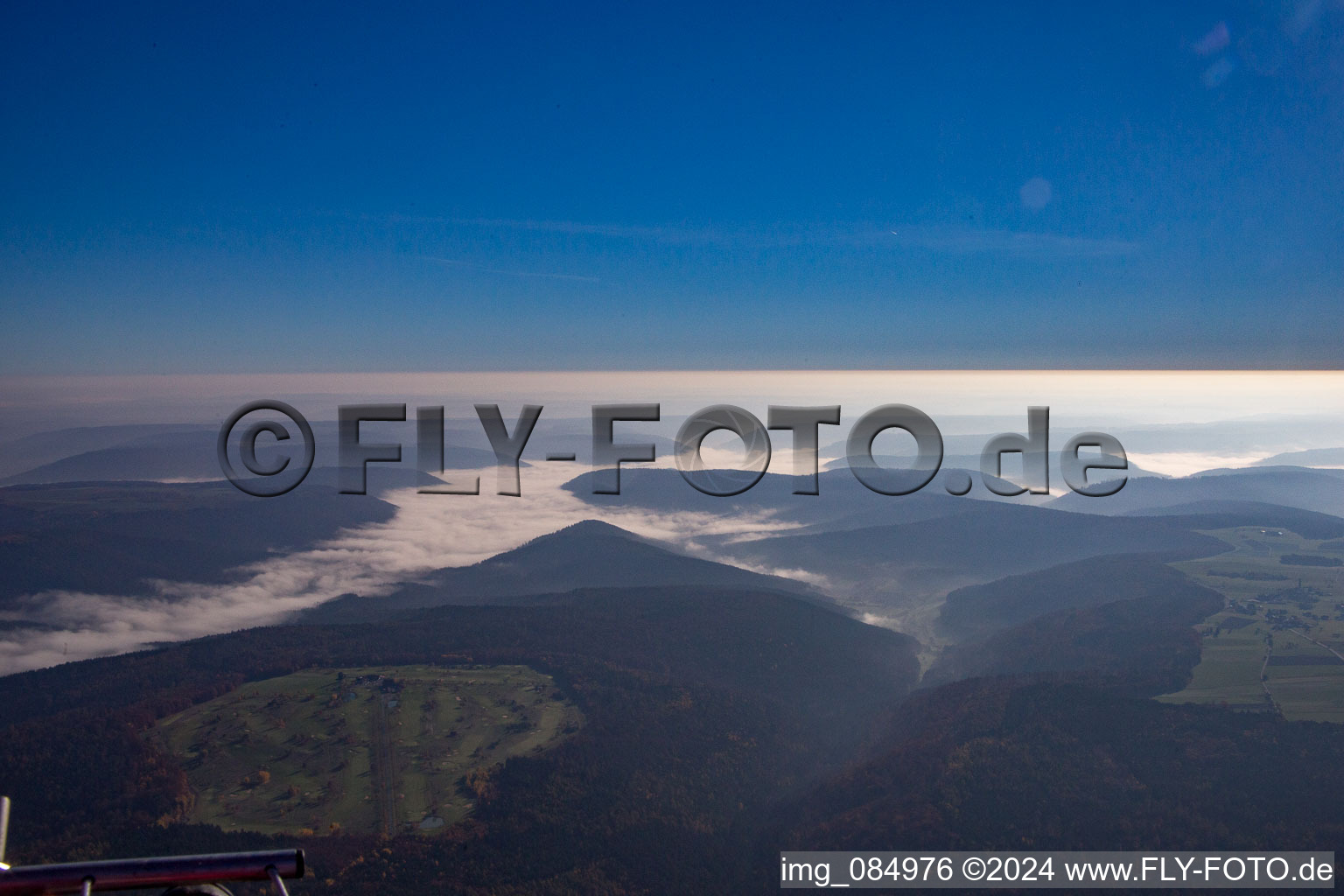 Aerial view of Sansenhof Golf Club in the district Ohrenbach in Weilbach in the state Bavaria, Germany