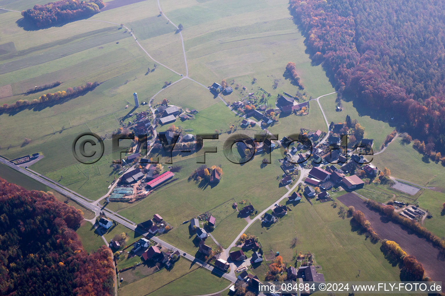 District Boxbrunn im Odenwald in Amorbach in the state Bavaria, Germany