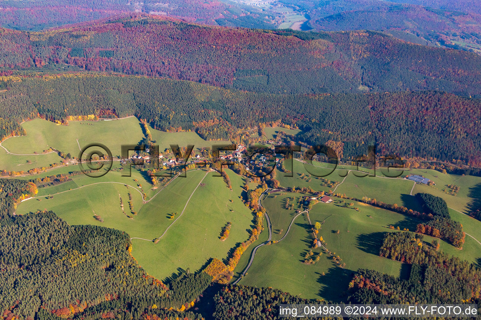 District Watterbach in Kirchzell in the state Bavaria, Germany