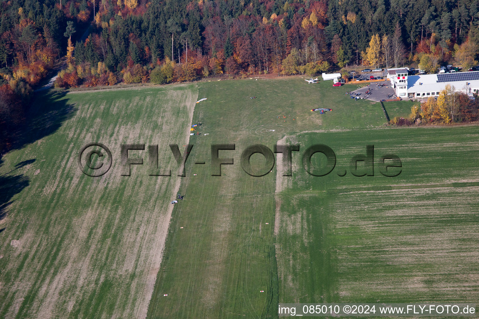 District Vielbrunn in Michelstadt in the state Hesse, Germany out of the air