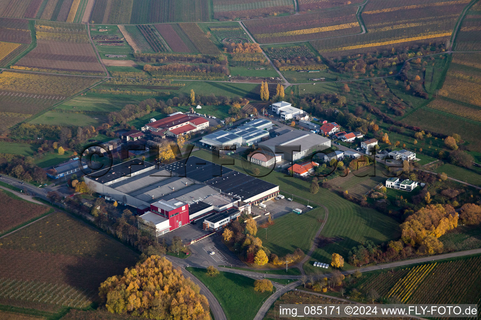 Kleine Kalmit large winery in Ilbesheim bei Landau in der Pfalz in the state Rhineland-Palatinate, Germany