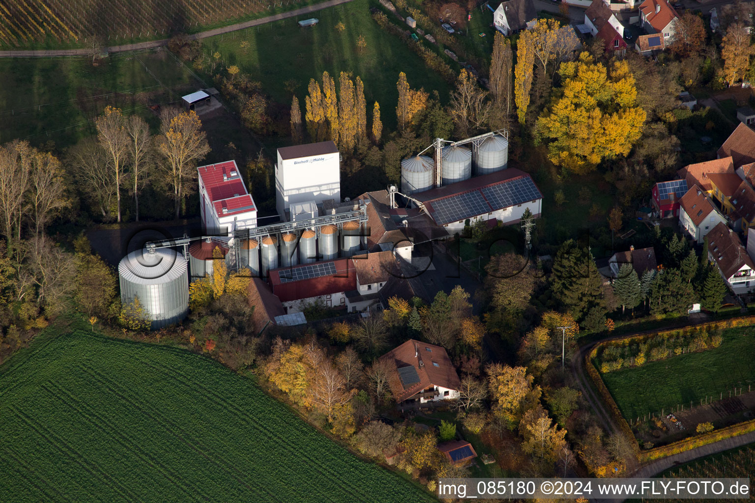 Aerial photograpy of Bischoff mill