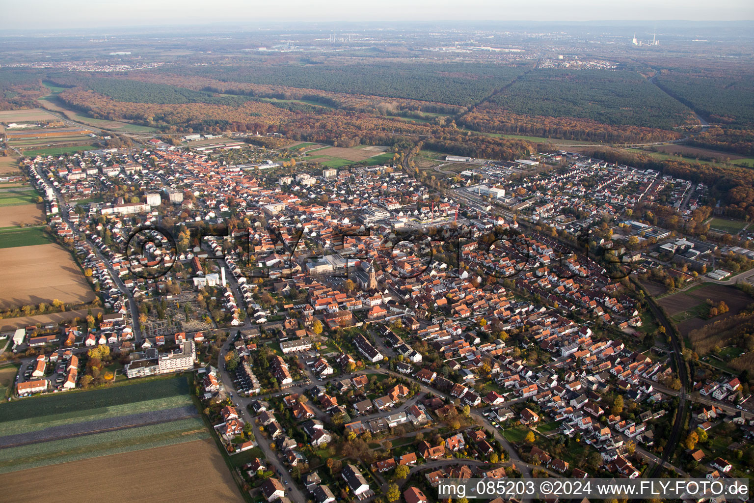 Kandel in the state Rhineland-Palatinate, Germany out of the air