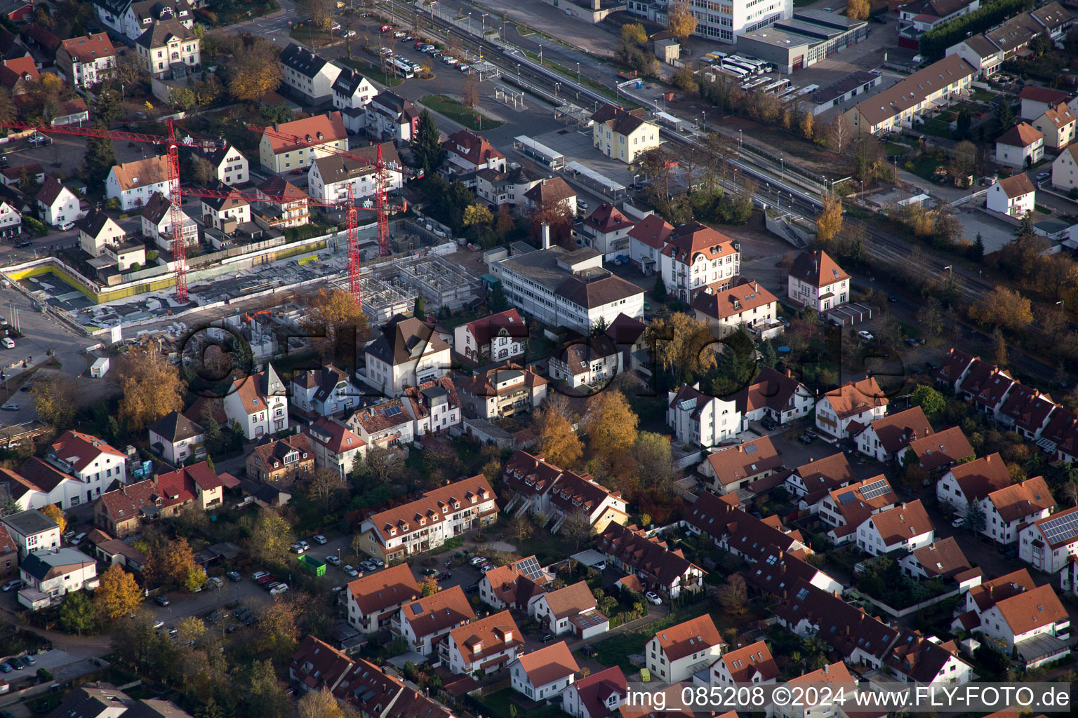 Kandel in the state Rhineland-Palatinate, Germany viewn from the air