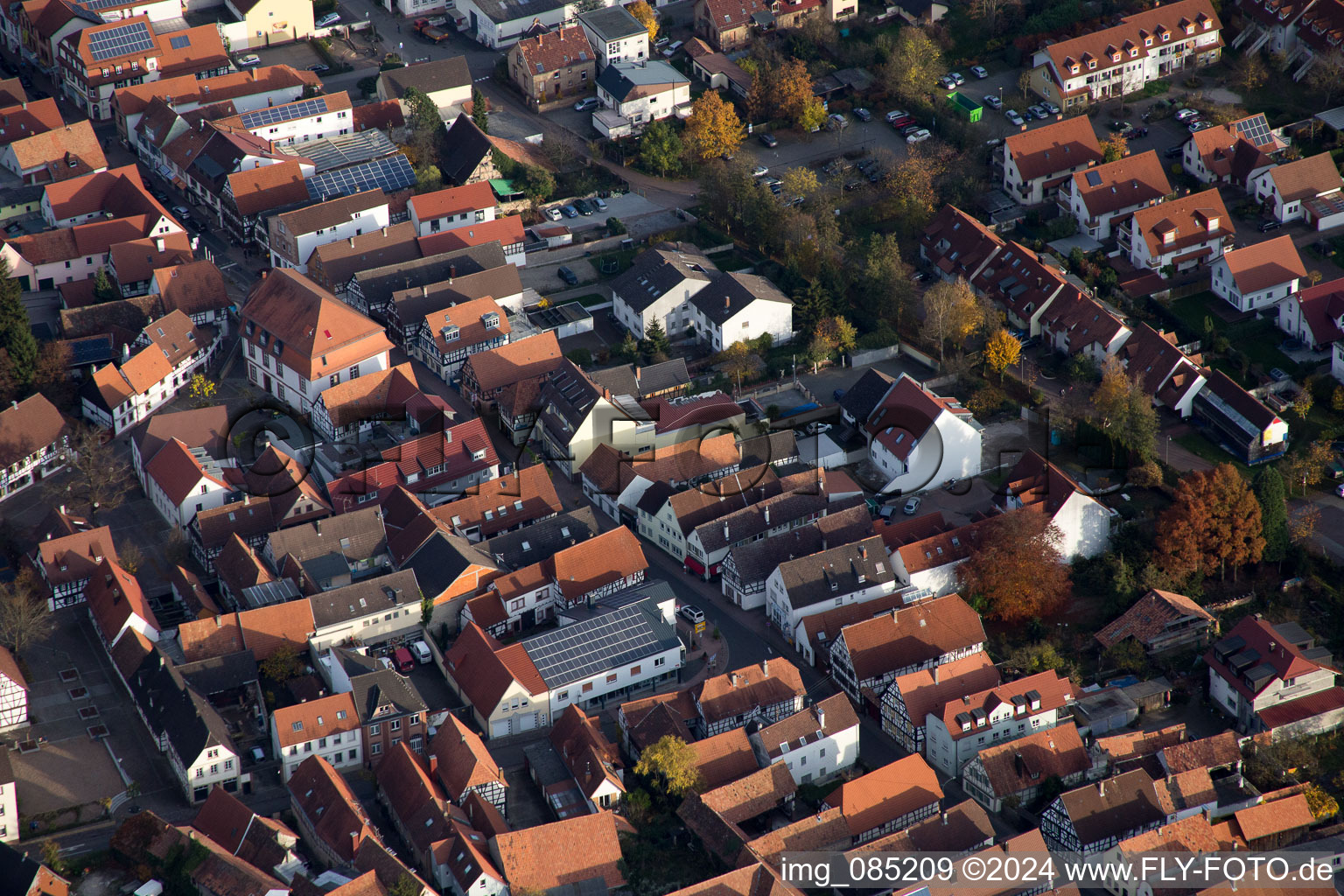 Drone recording of Kandel in the state Rhineland-Palatinate, Germany