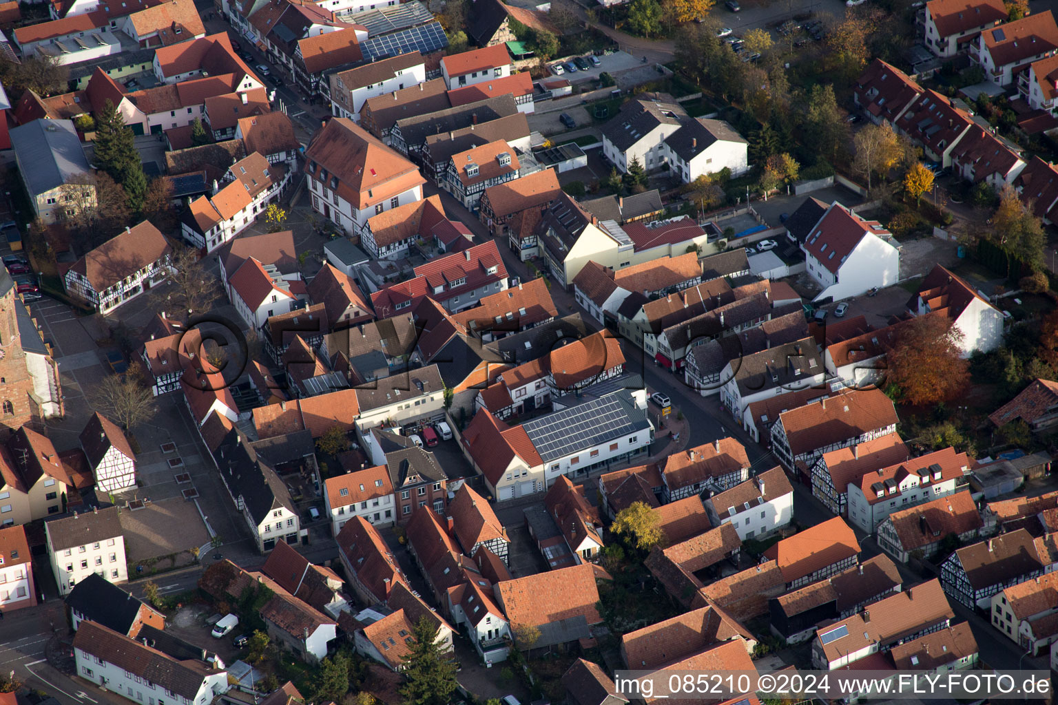 Drone image of Kandel in the state Rhineland-Palatinate, Germany