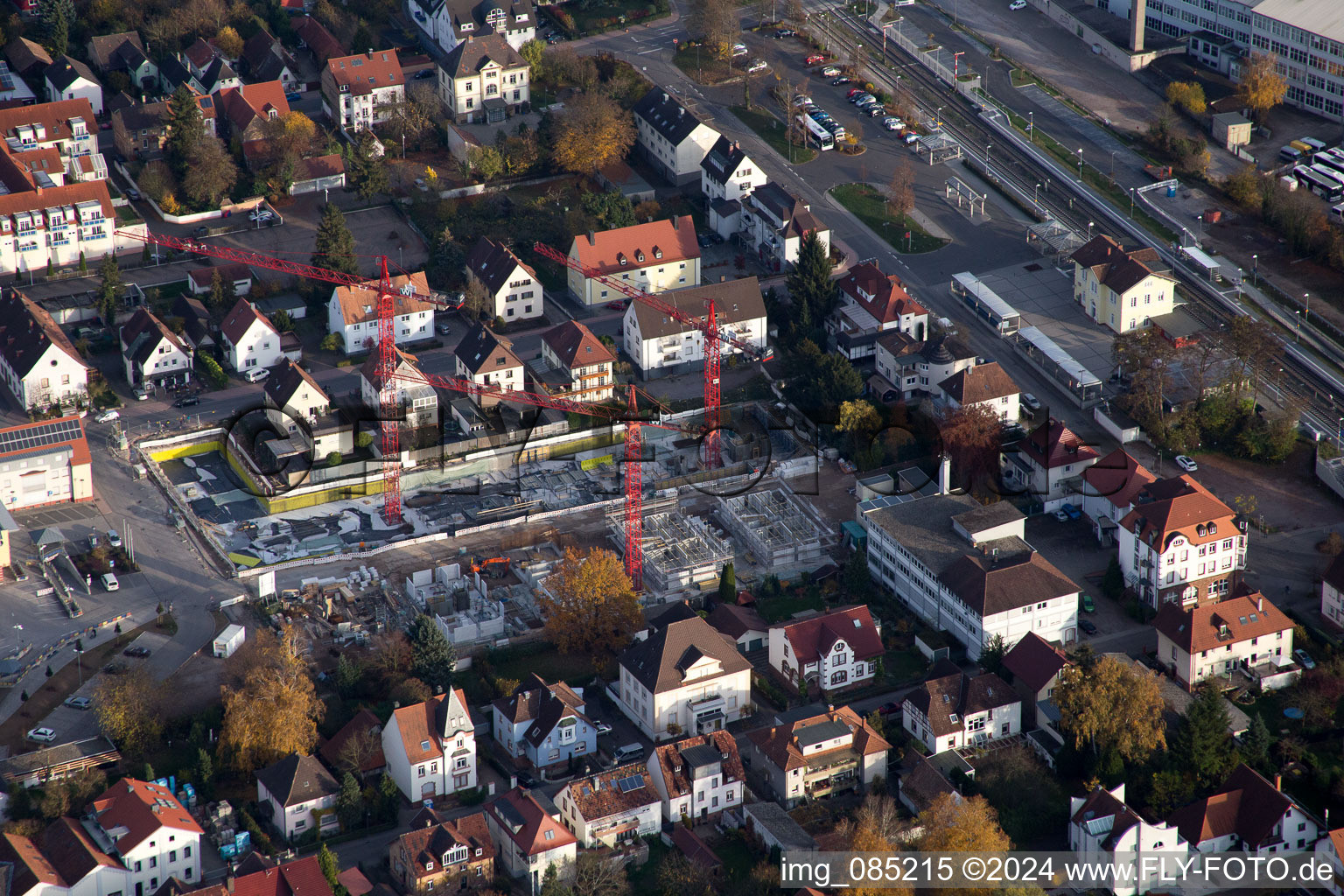 Aerial photograpy of Kandel in the state Rhineland-Palatinate, Germany