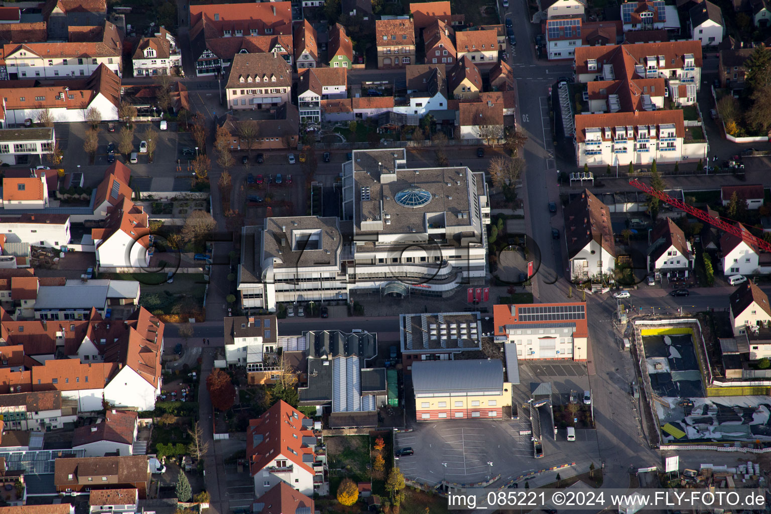 Kandel in the state Rhineland-Palatinate, Germany seen from above