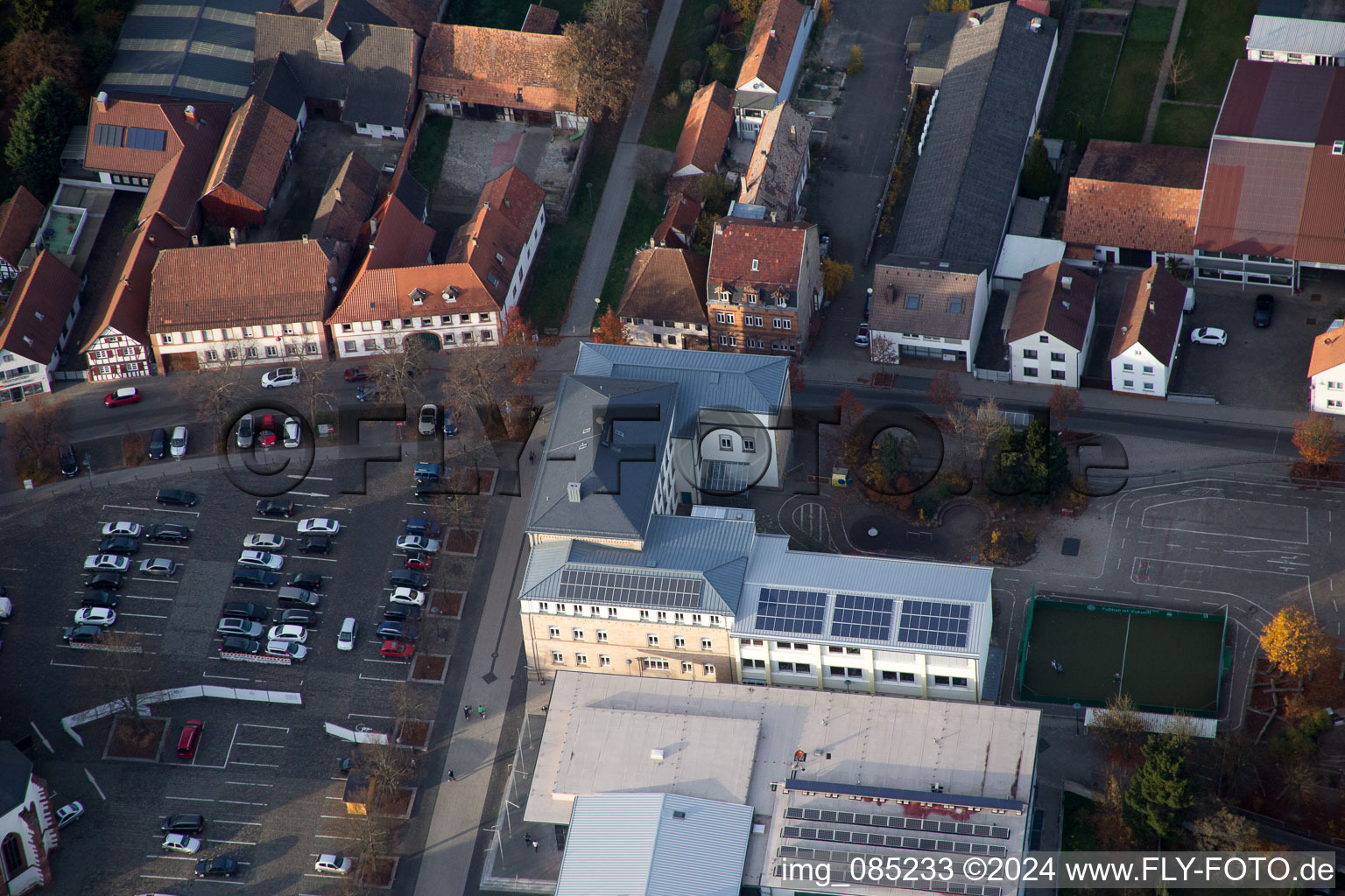 Kandel in the state Rhineland-Palatinate, Germany seen from a drone