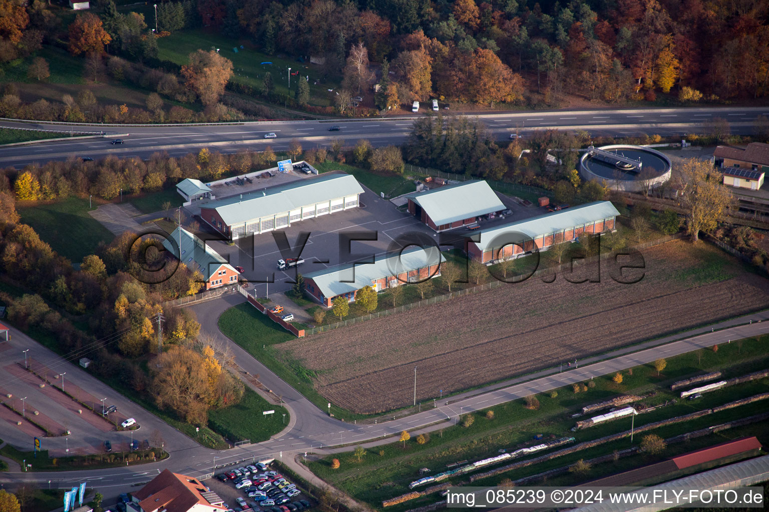 Kandel in the state Rhineland-Palatinate, Germany out of the air