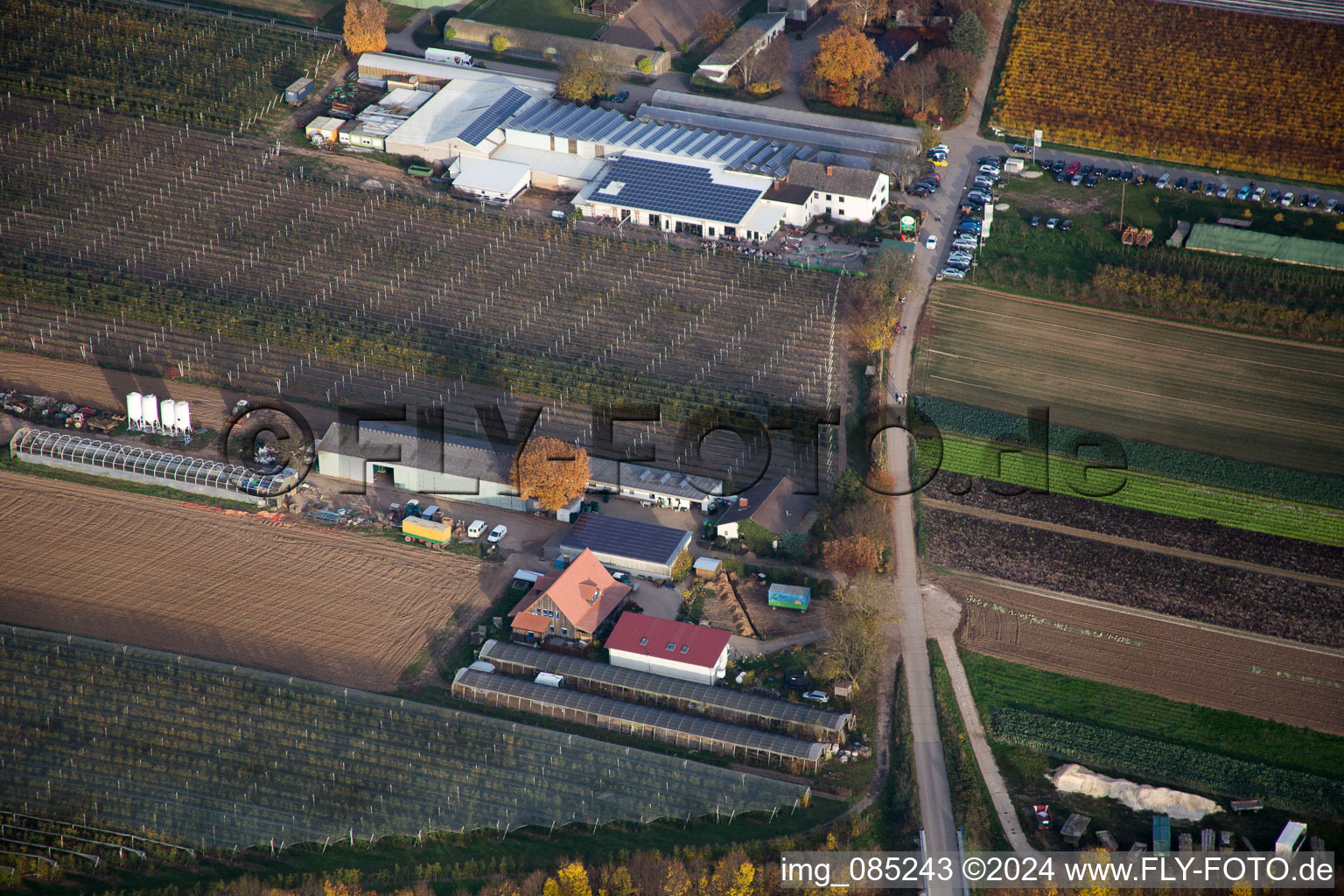 Kandel in the state Rhineland-Palatinate, Germany viewn from the air