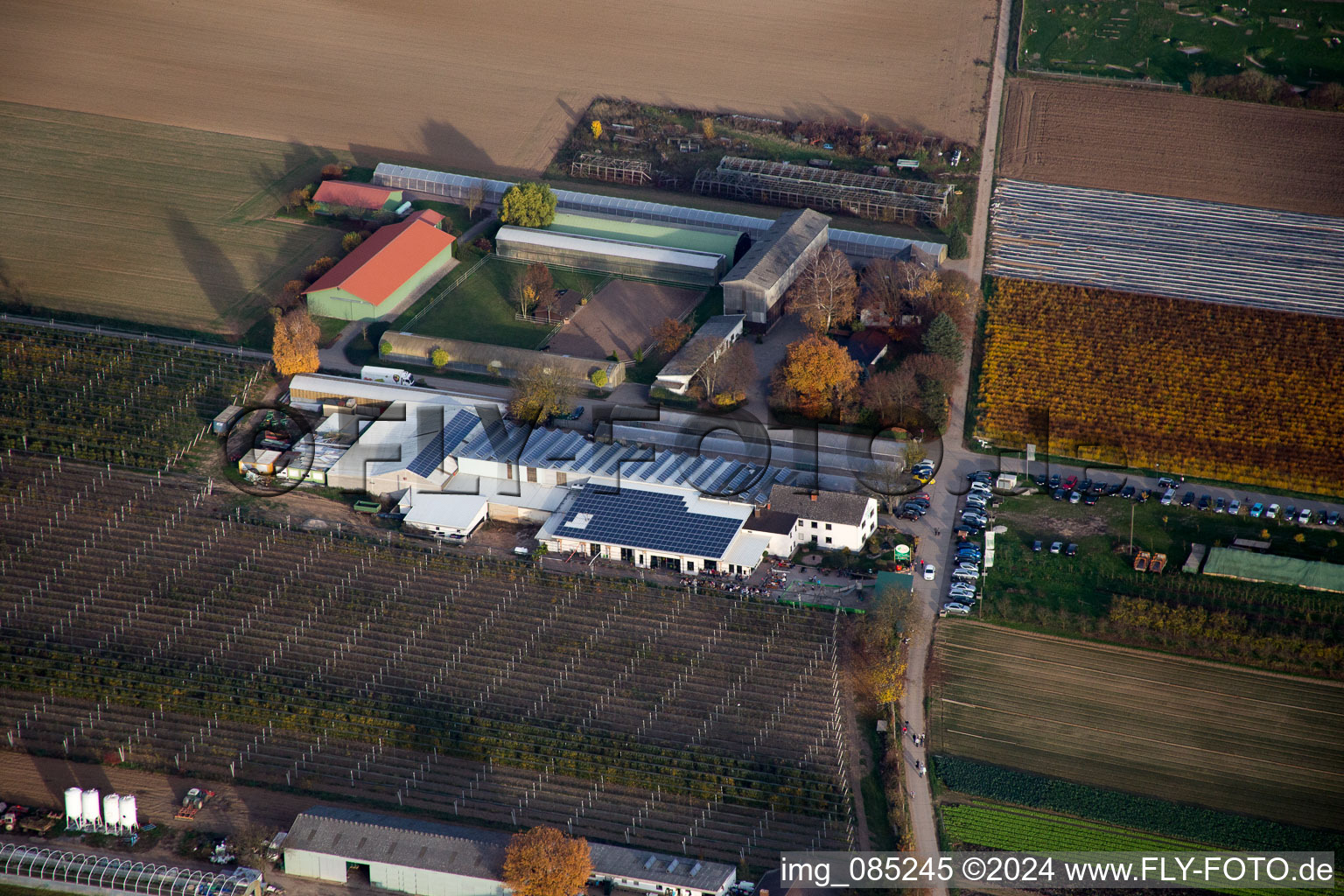 Drone image of Kandel in the state Rhineland-Palatinate, Germany