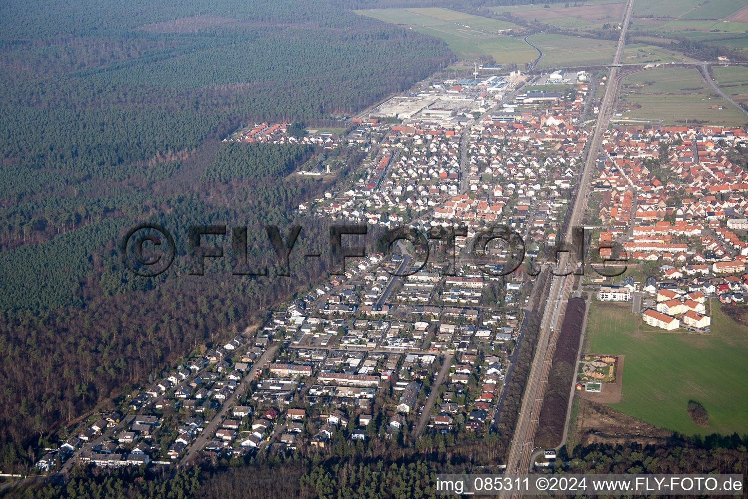 District Friedrichstal in Stutensee in the state Baden-Wuerttemberg, Germany