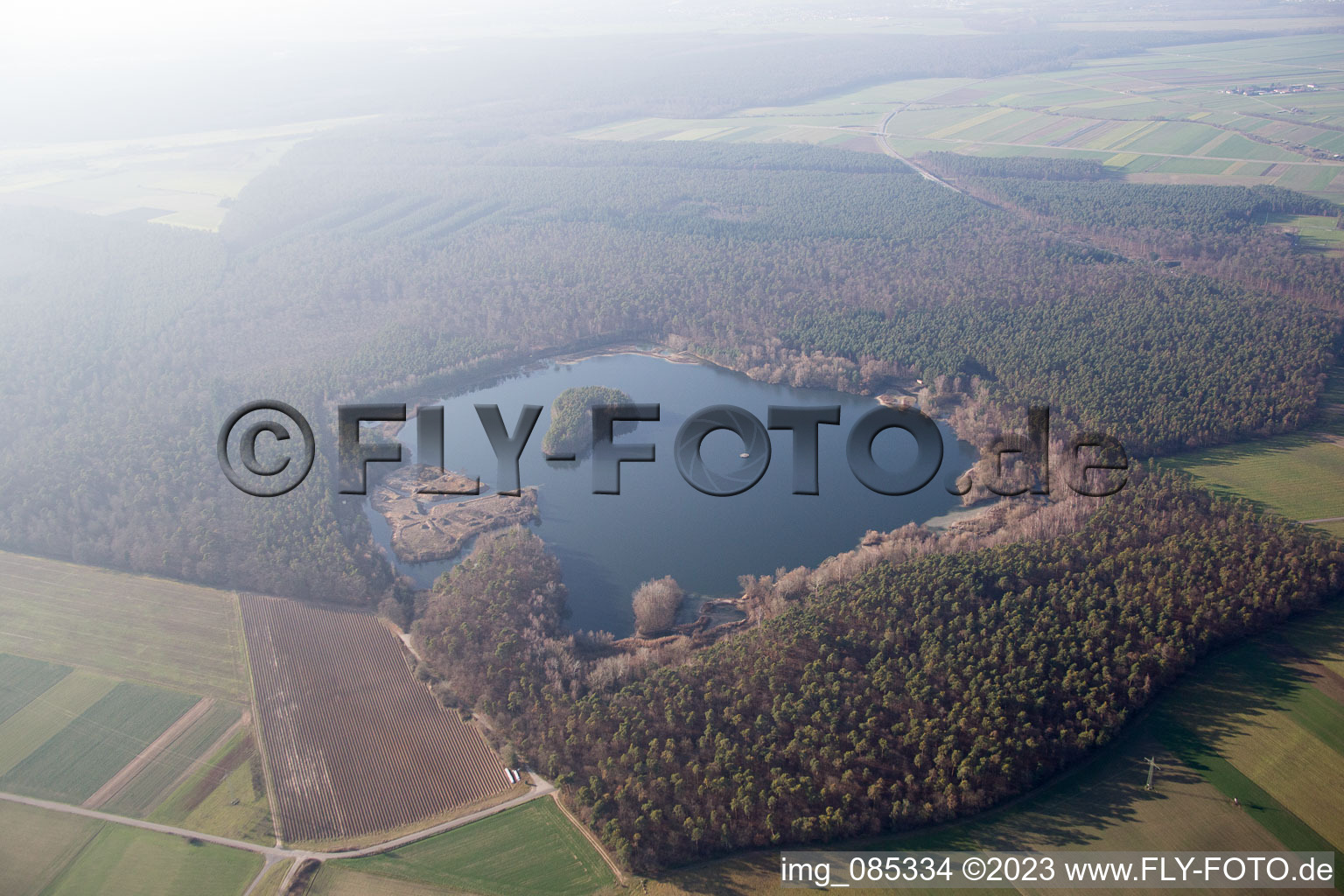 Aerial photograpy of District Graben in Graben-Neudorf in the state Baden-Wuerttemberg, Germany