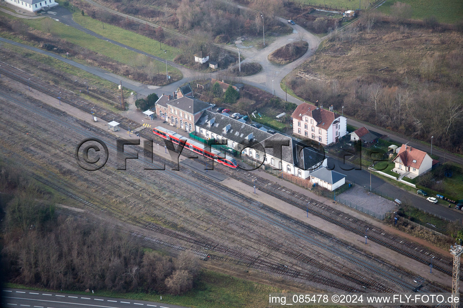 Lauterbourg in the state Bas-Rhin, France out of the air