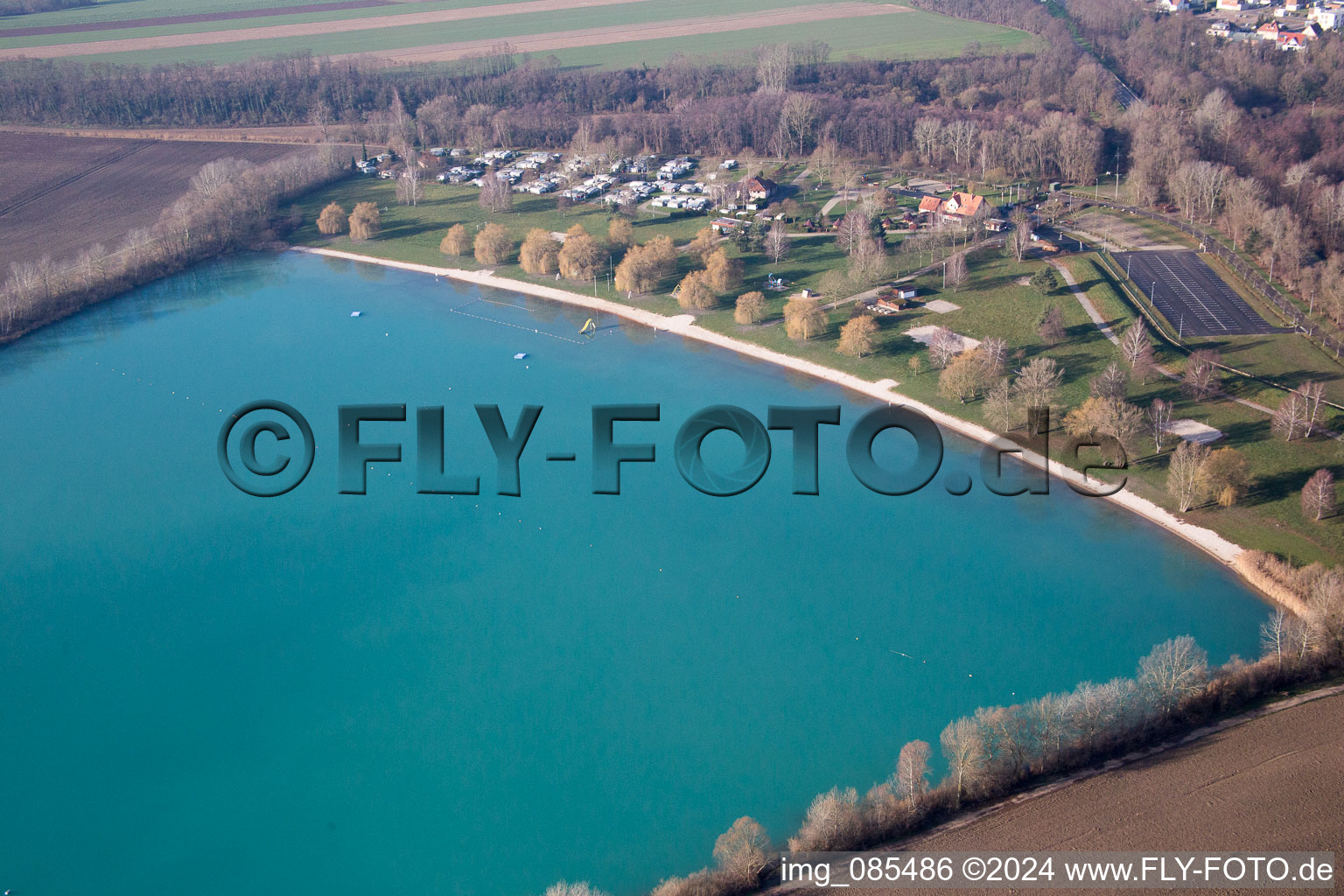 Drone image of Lauterbourg in the state Bas-Rhin, France