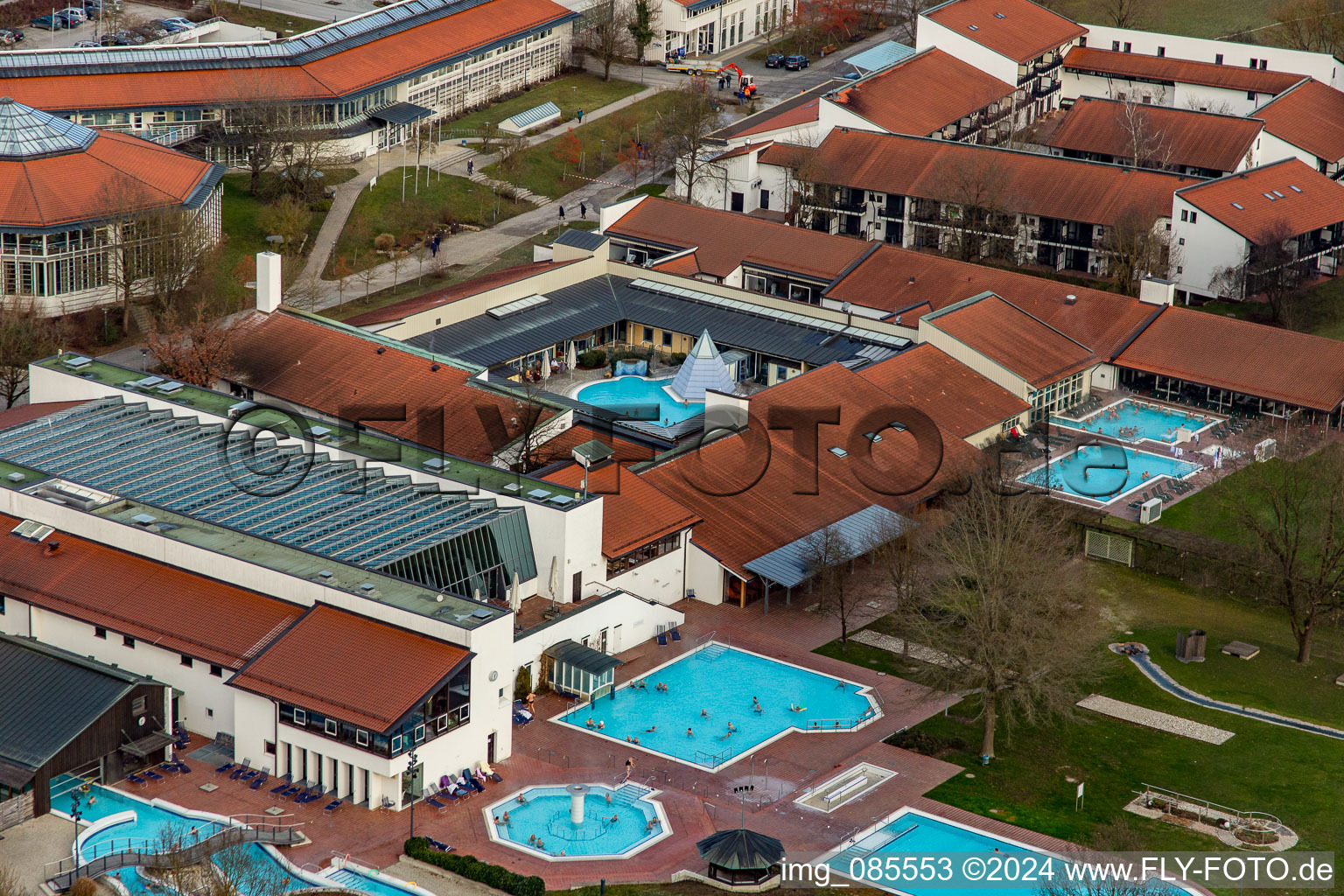 Drone image of District Aunham in Bad Birnbach in the state Bavaria, Germany