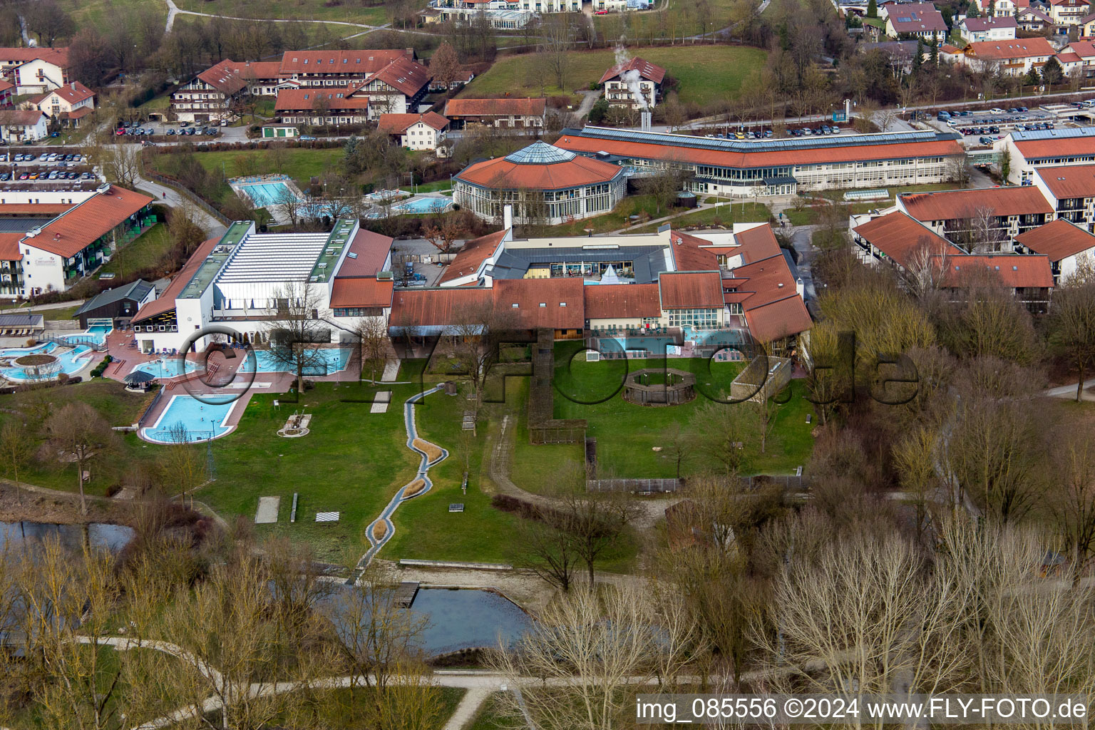 Rottal Thermal Baths in the district Aunham in Bad Birnbach in the state Bavaria, Germany out of the air