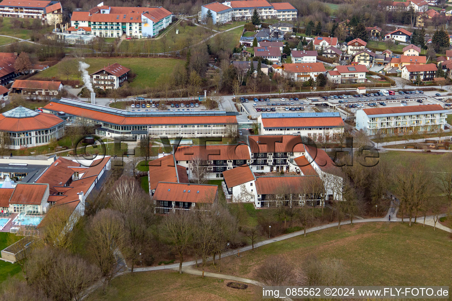 Bird's eye view of Rottal Thermal Baths in the district Aunham in Bad Birnbach in the state Bavaria, Germany