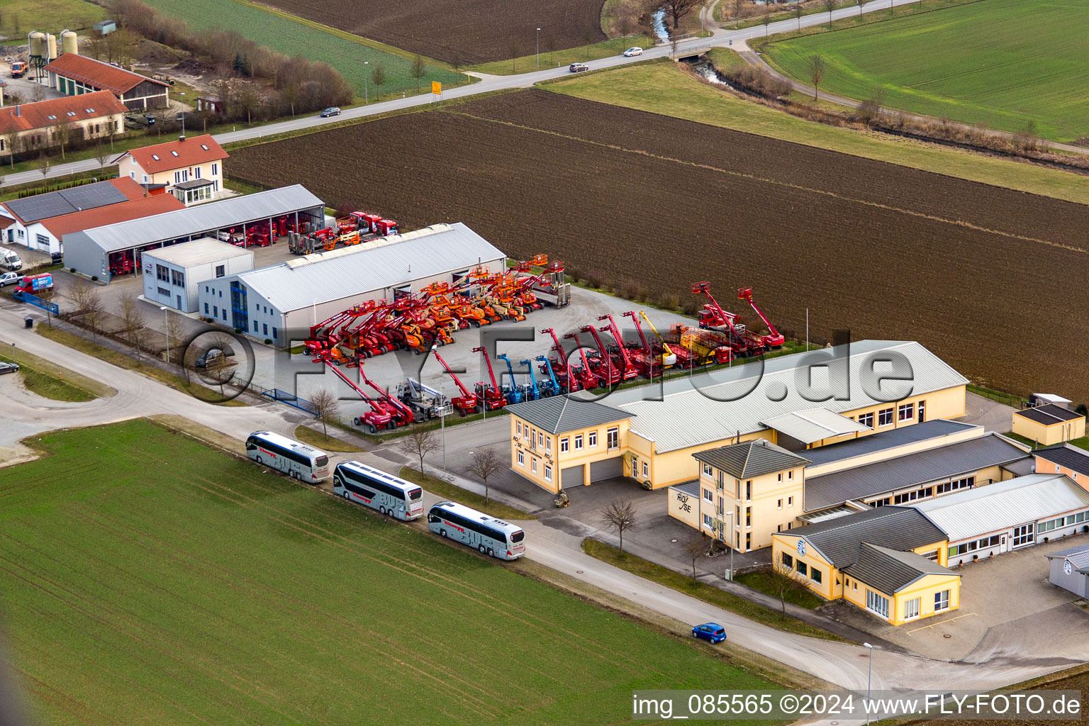 Aerial view of Bad Birnbach in the state Bavaria, Germany